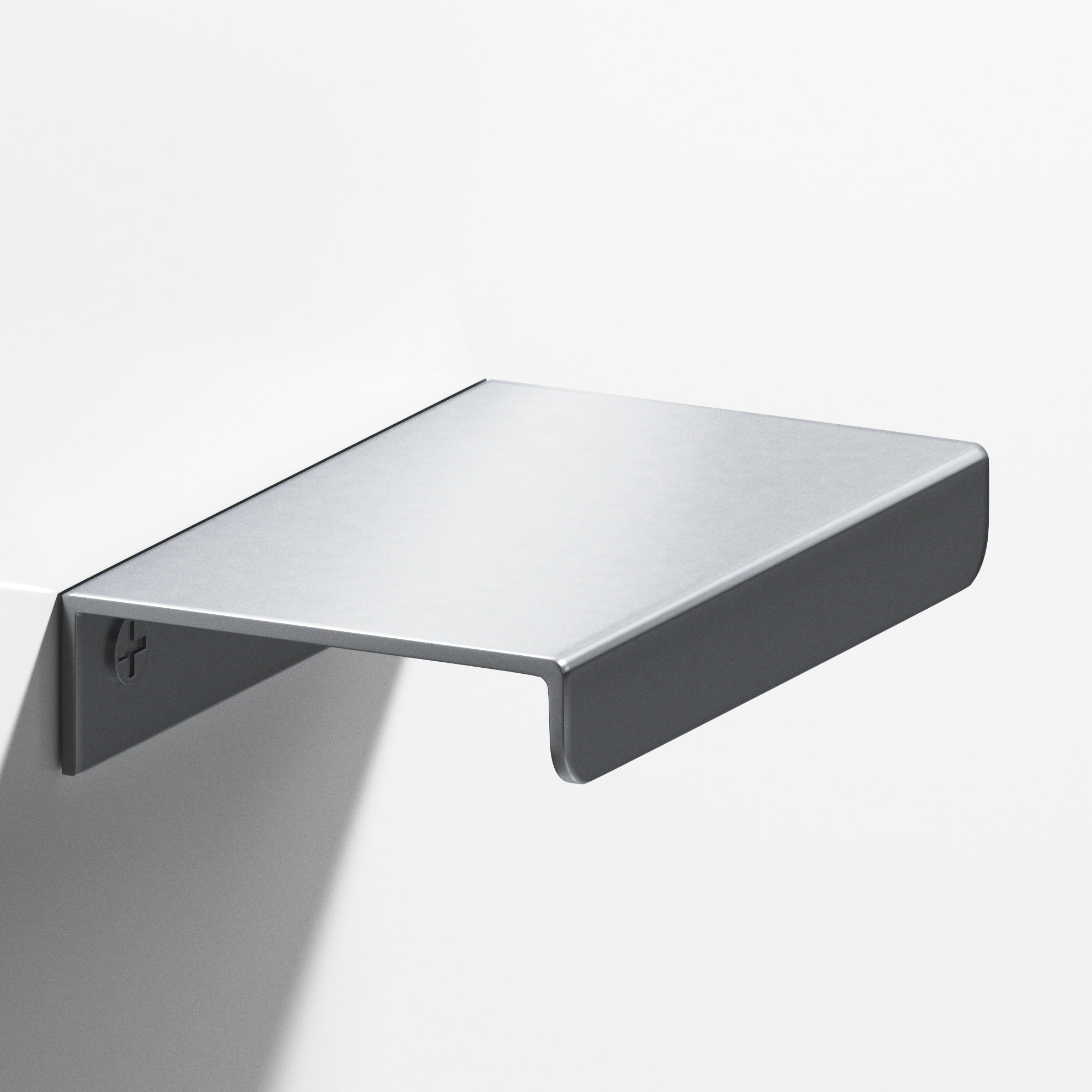 Colonial Bronze Series 710 4" Edge Pull With Straight Lip Satin Chrome / 4"