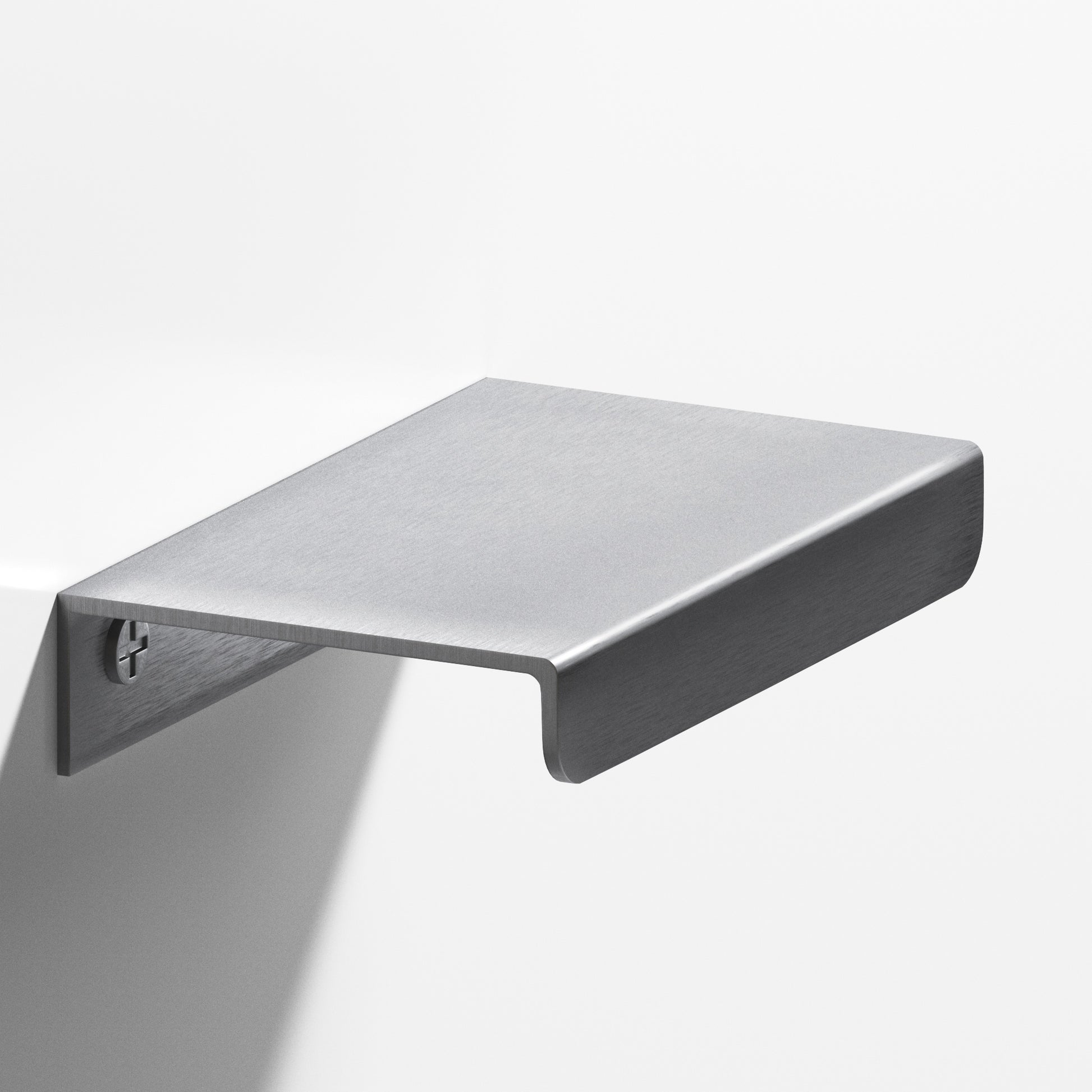 Colonial Bronze Series 710 4" Edge Pull With Straight Lip Matte Satin Chrome / 4"