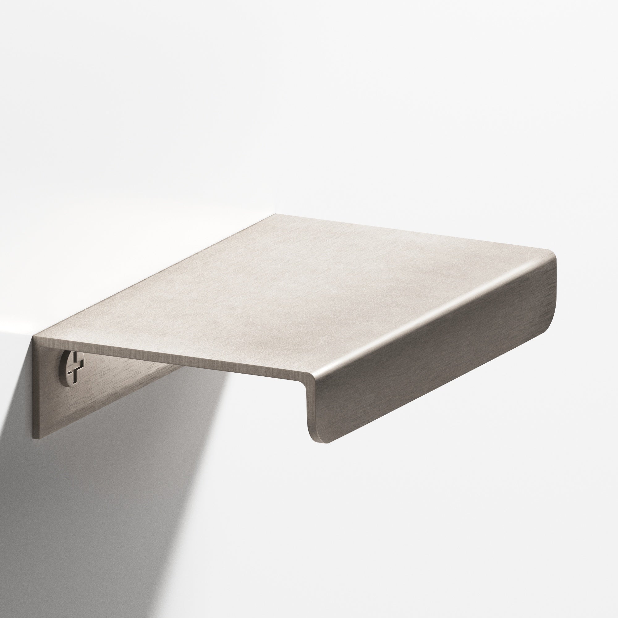 Colonial Bronze Series 710 8" Edge Pull With Straight Lip Matte Satin Nickel / 8"