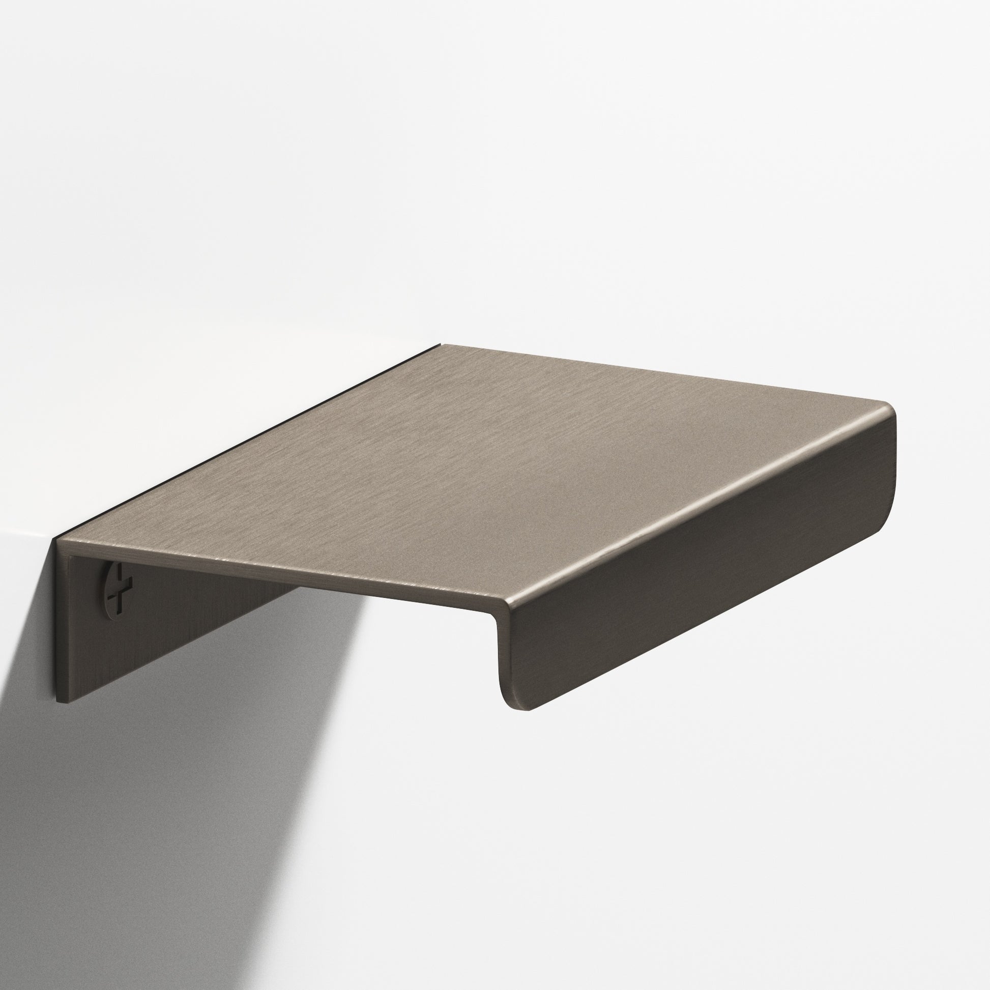 Colonial Bronze Series 710 4" Edge Pull With Straight Lip Matte Pewter / 4"