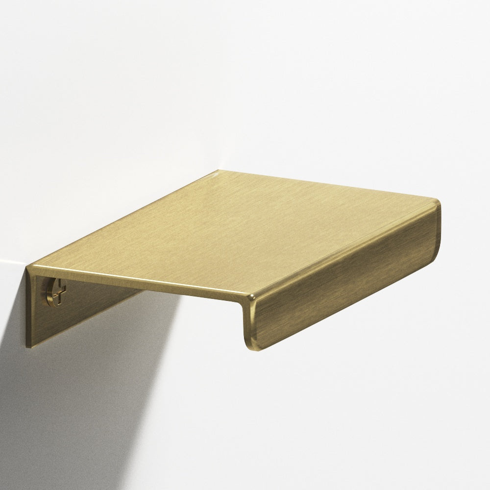 Colonial Bronze Series 710 4" Edge Pull With Straight Lip Antique Brass / 4"