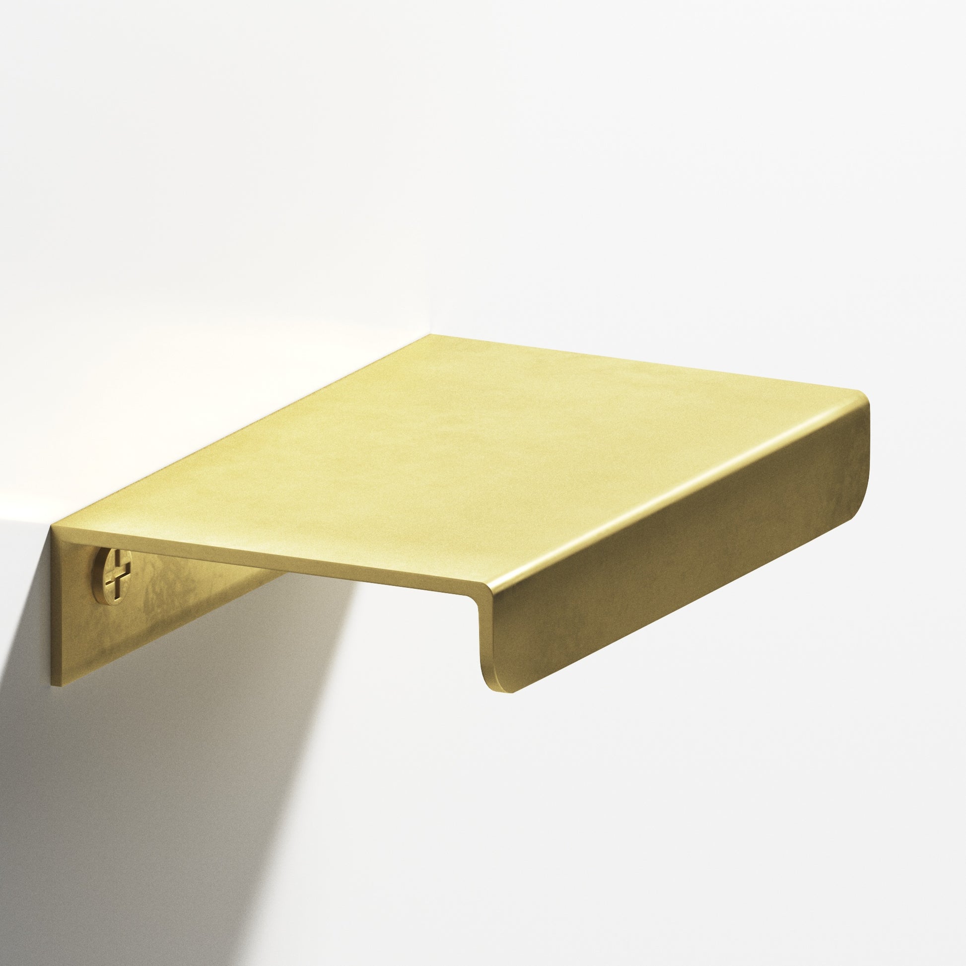 Colonial Bronze Series 710 5" Edge Pull With Straight Lip Matte Satin Brass / 5"