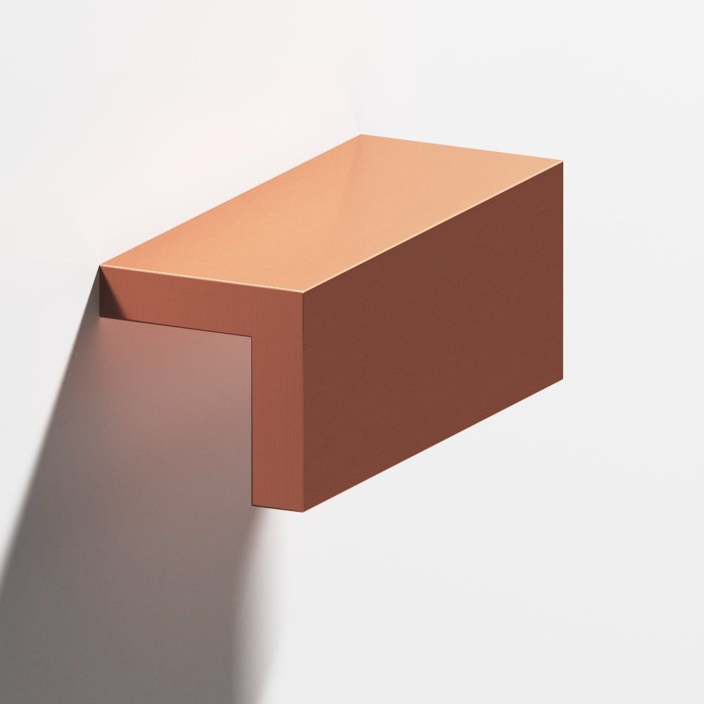 Colonial Bronze Series 712 3" L-Shaped Cabinet Edge Pull Satin Copper / 3"