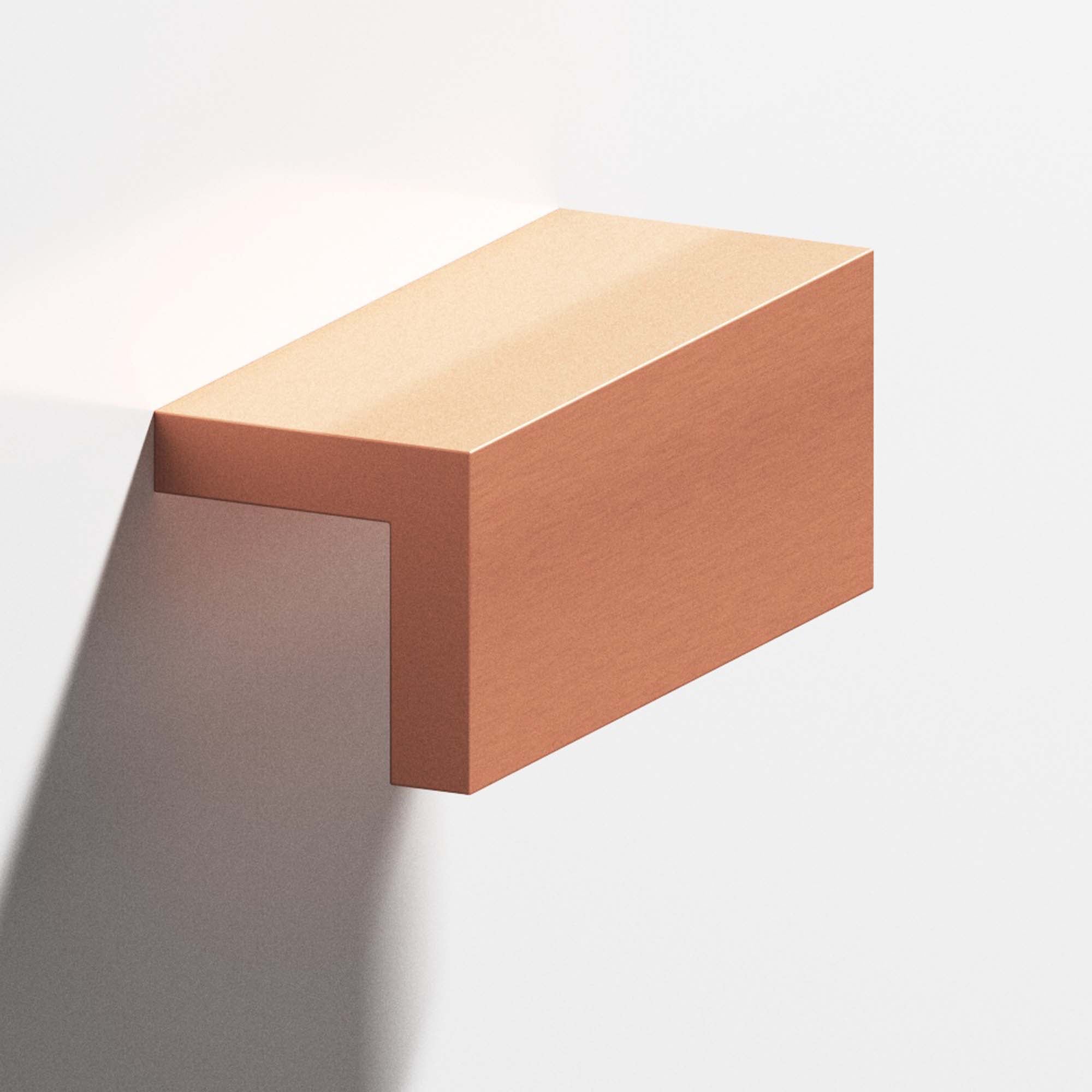 Colonial Bronze Series 712 3" L-Shaped Cabinet Edge Pull Matte Satin Copper / 3"