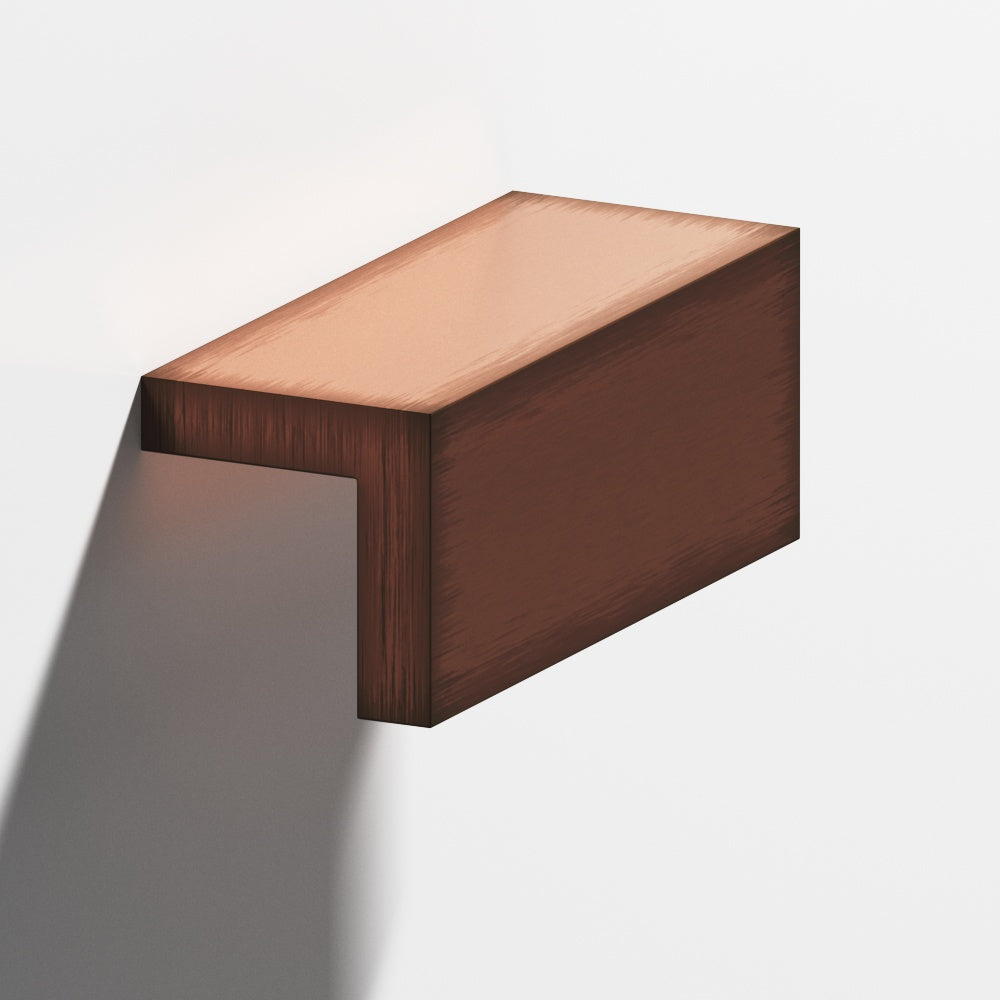 Colonial Bronze Series 712 6" L-Shaped Cabinet Edge Pull Antique Copper / 6"