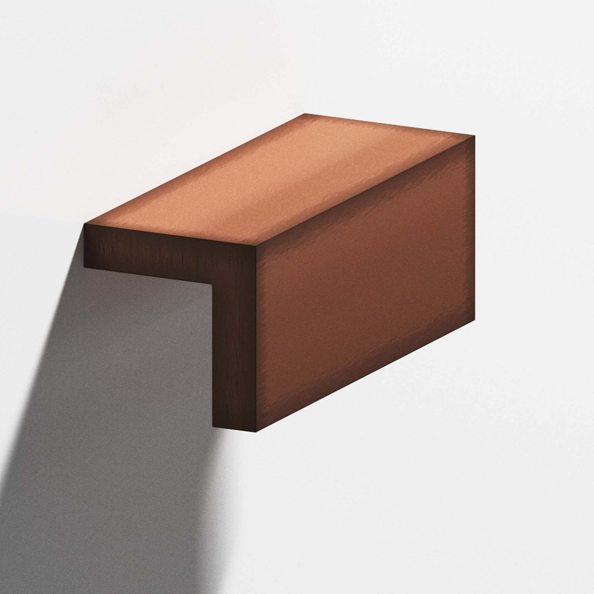 Colonial Bronze Series 712 8" L-Shaped Cabinet Edge Pull Matte Antique Copper / 8"