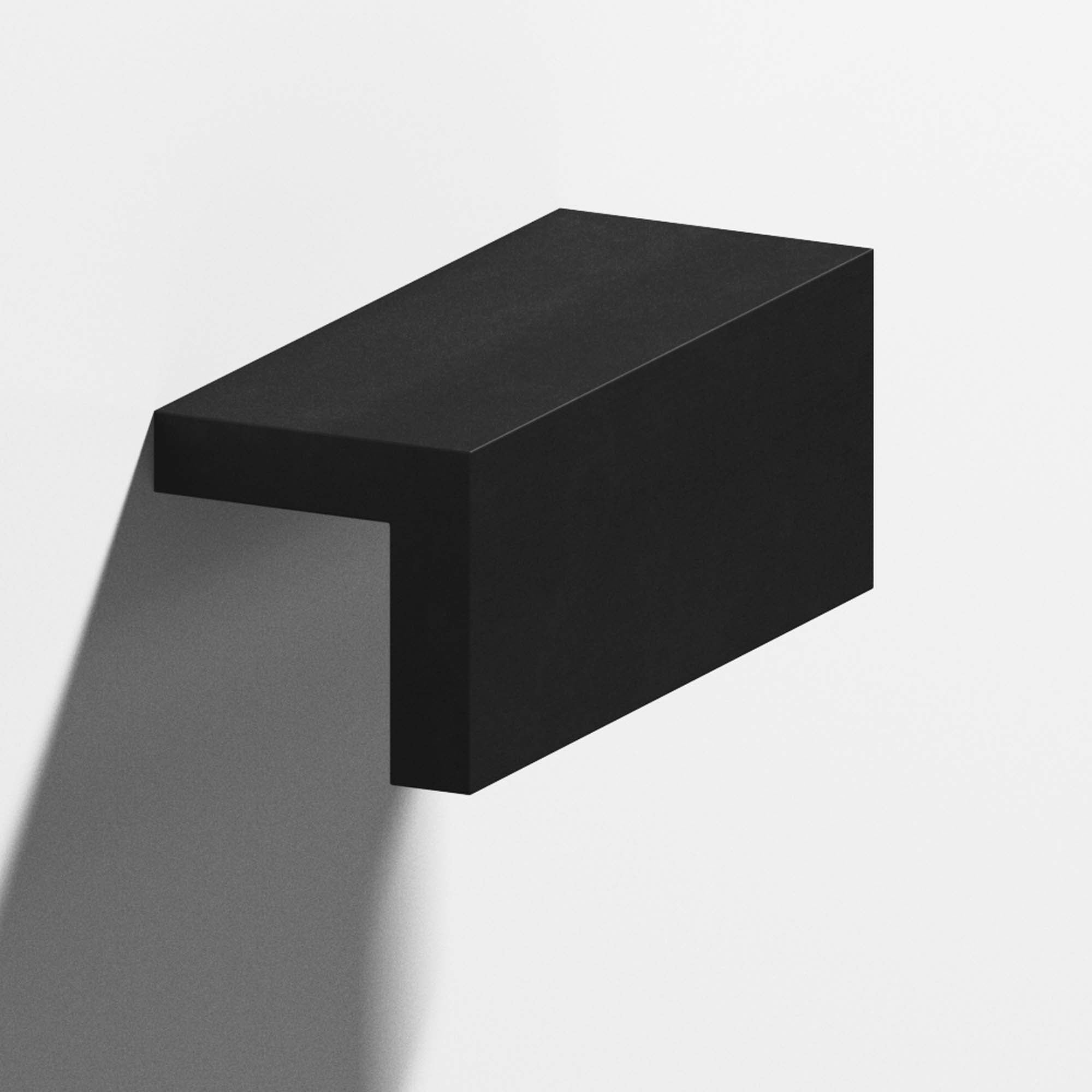 Colonial Bronze Series 712 1.5" L-Shaped Cabinet Edge Pull Matte Satin Black / 1.5"