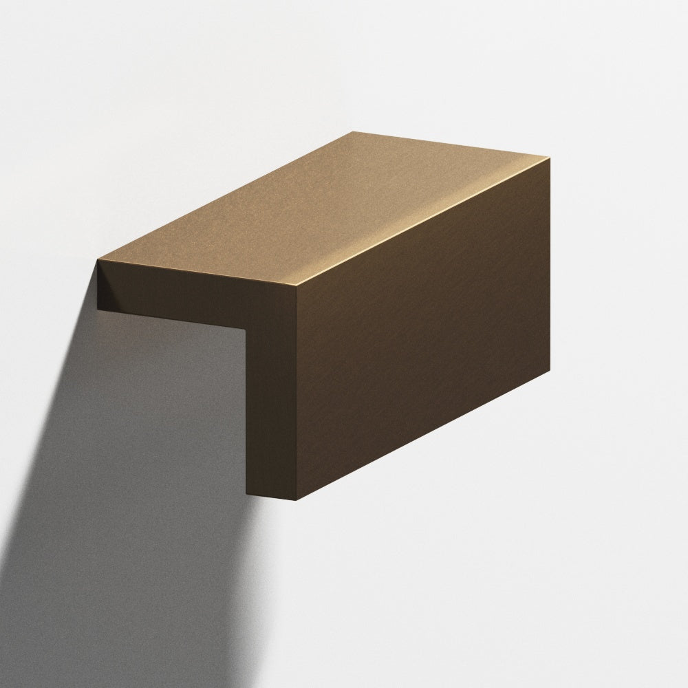 Colonial Bronze Series 712 12" L-Shaped Cabinet Edge Pull Light Statuary Bronze / 12"