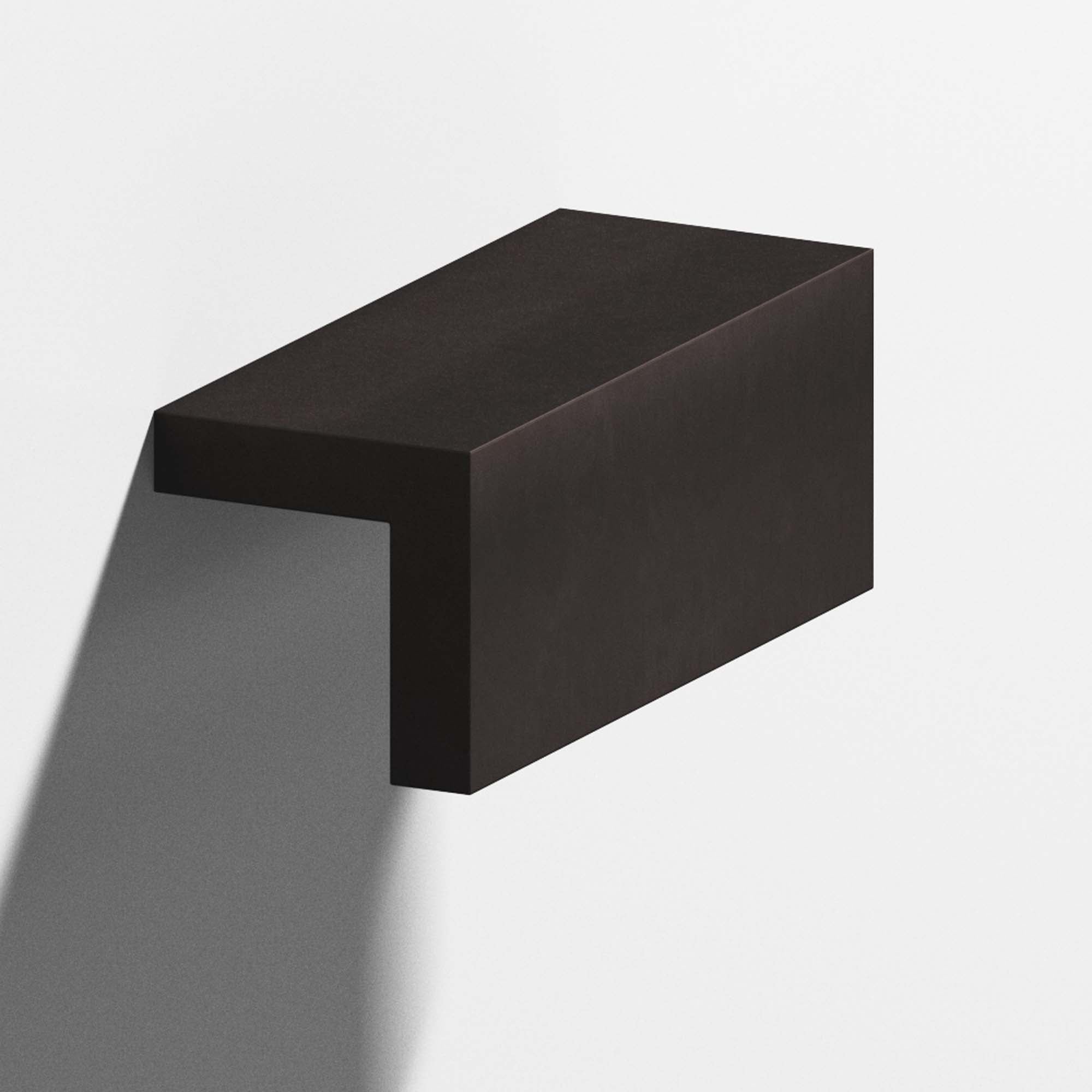 Colonial Bronze Series 712 1.5" L-Shaped Cabinet Edge Pull Matte Dark Statuary Bronze / 1.5"