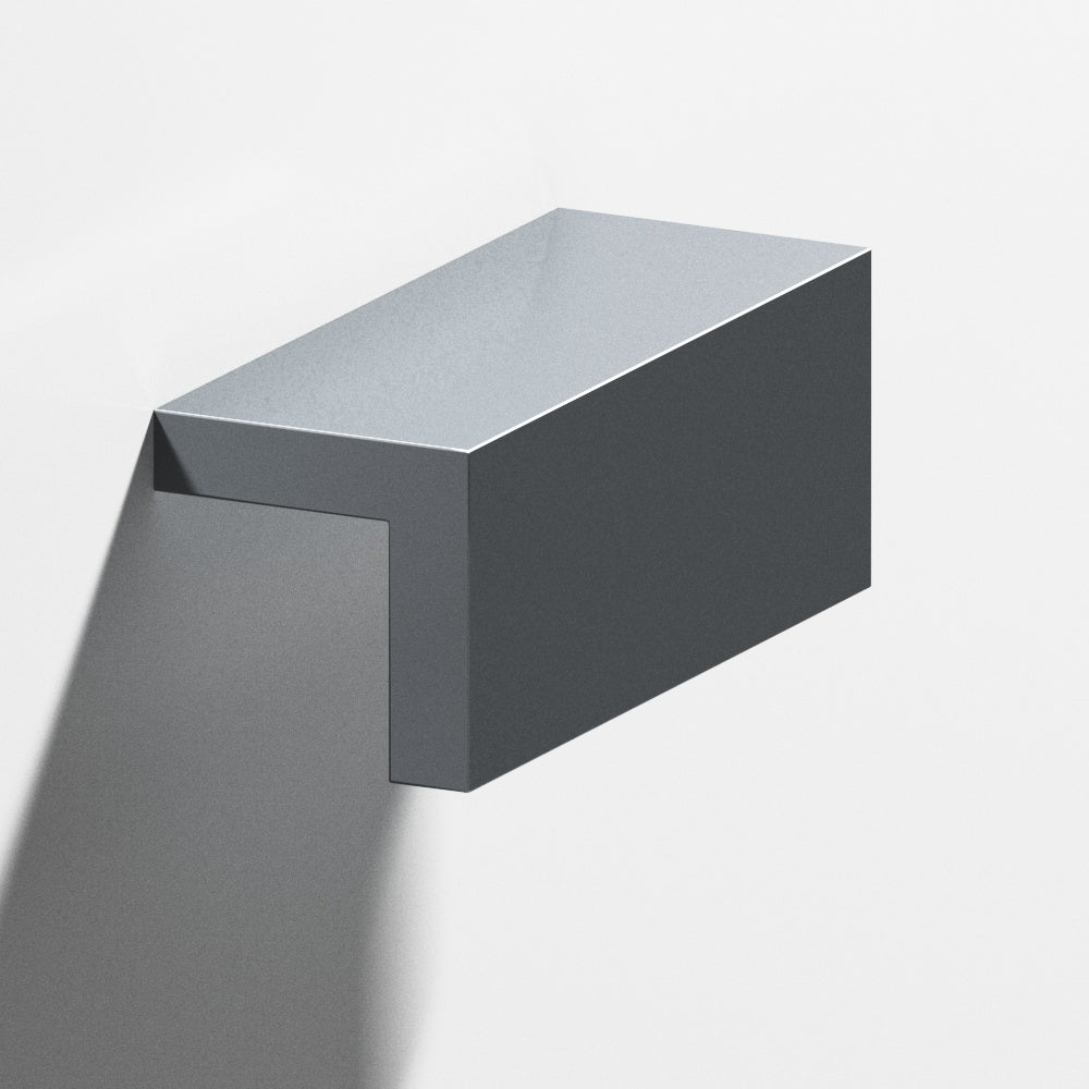 Colonial Bronze Series 712 6" L-Shaped Cabinet Edge Pull Polished Chrome / 6"