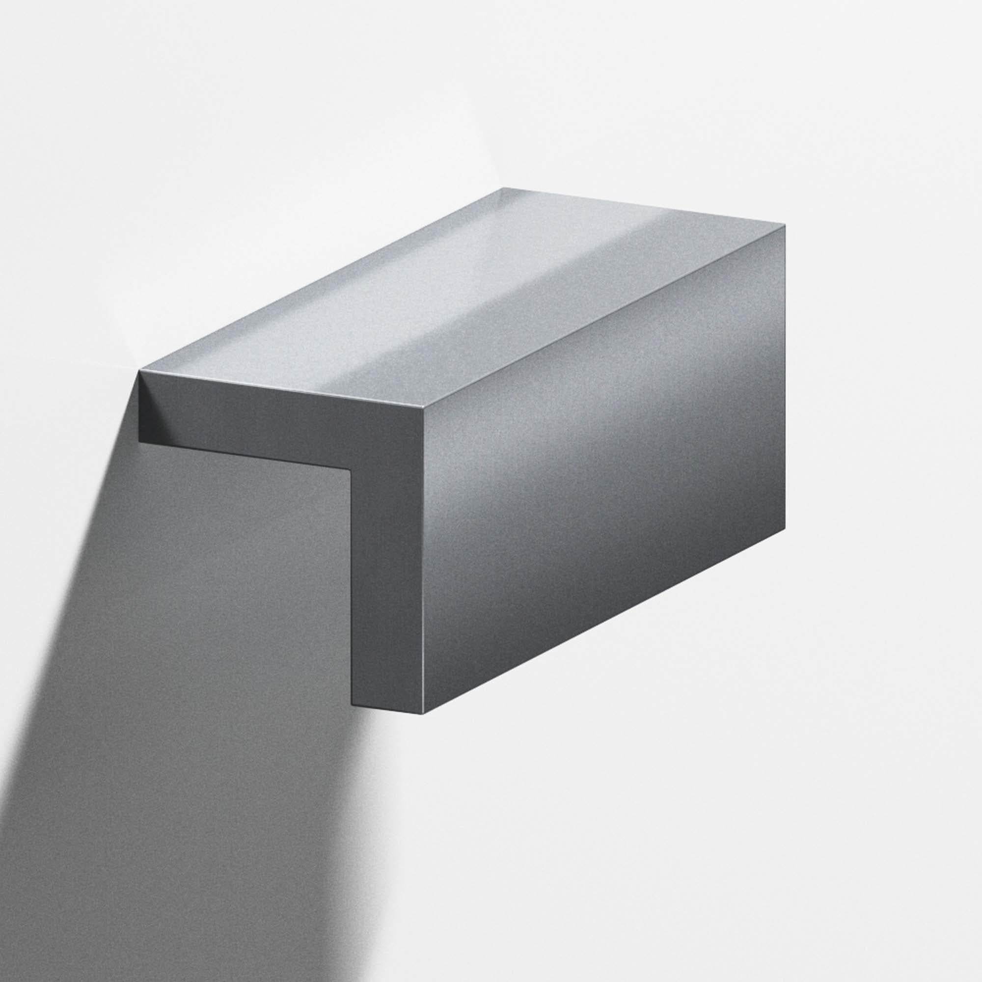 Colonial Bronze Series 712 6" L-Shaped Cabinet Edge Pull Satin Chrome / 6"