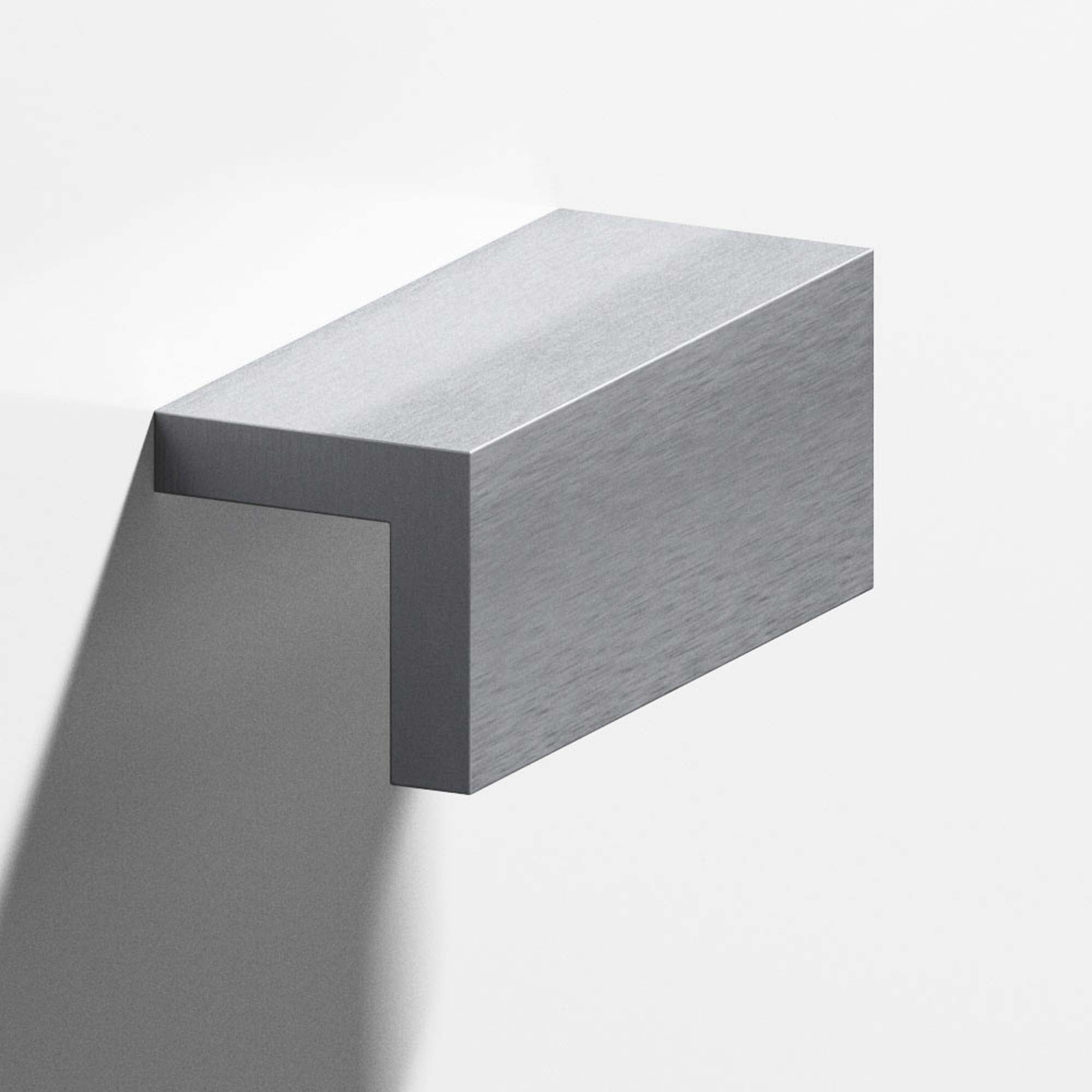 Colonial Bronze Series 712 1.5" L-Shaped Cabinet Edge Pull Matte Satin Chrome / 1.5"