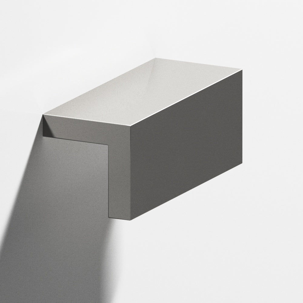 Colonial Bronze Series 712 12" L-Shaped Cabinet Edge Pull Polished Nickel / 12"