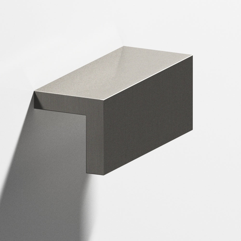 Colonial Bronze Series 712 3" L-Shaped Cabinet Edge Pull Satin Nickel / 3"