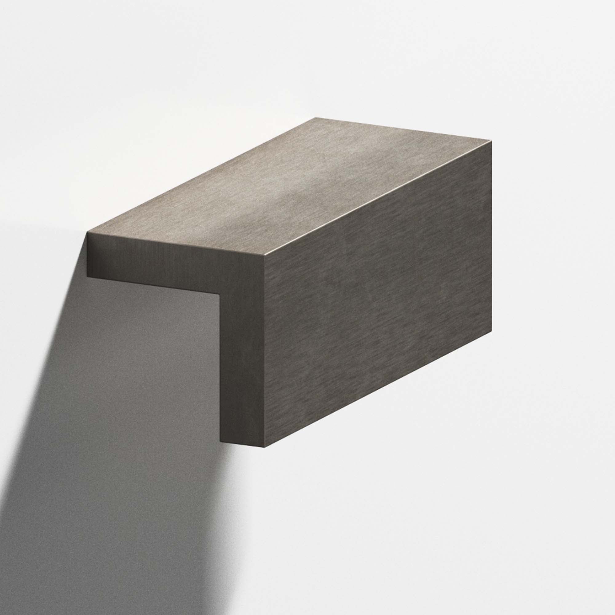 Colonial Bronze Series 712 6" L-Shaped Cabinet Edge Pull Matte Pewter / 6"