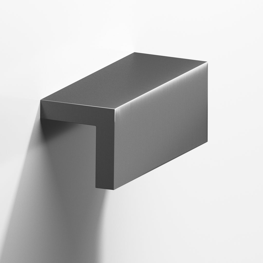 Colonial Bronze Series 712 1.5" L-Shaped Cabinet Edge Pull Graphite / 1.5"