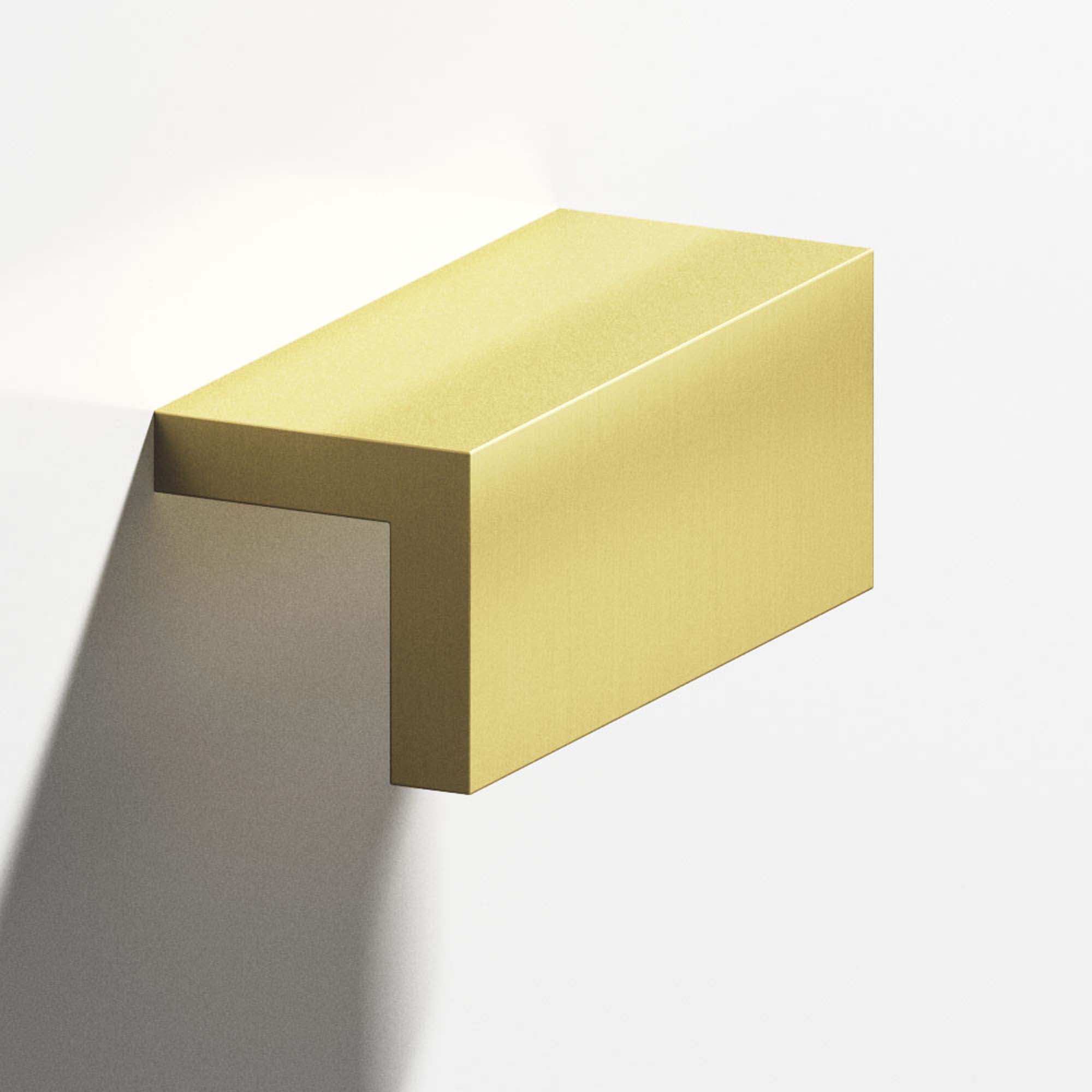 Colonial Bronze Series 712 5" L-Shaped Cabinet Edge Pull Matte Satin Brass / 5"