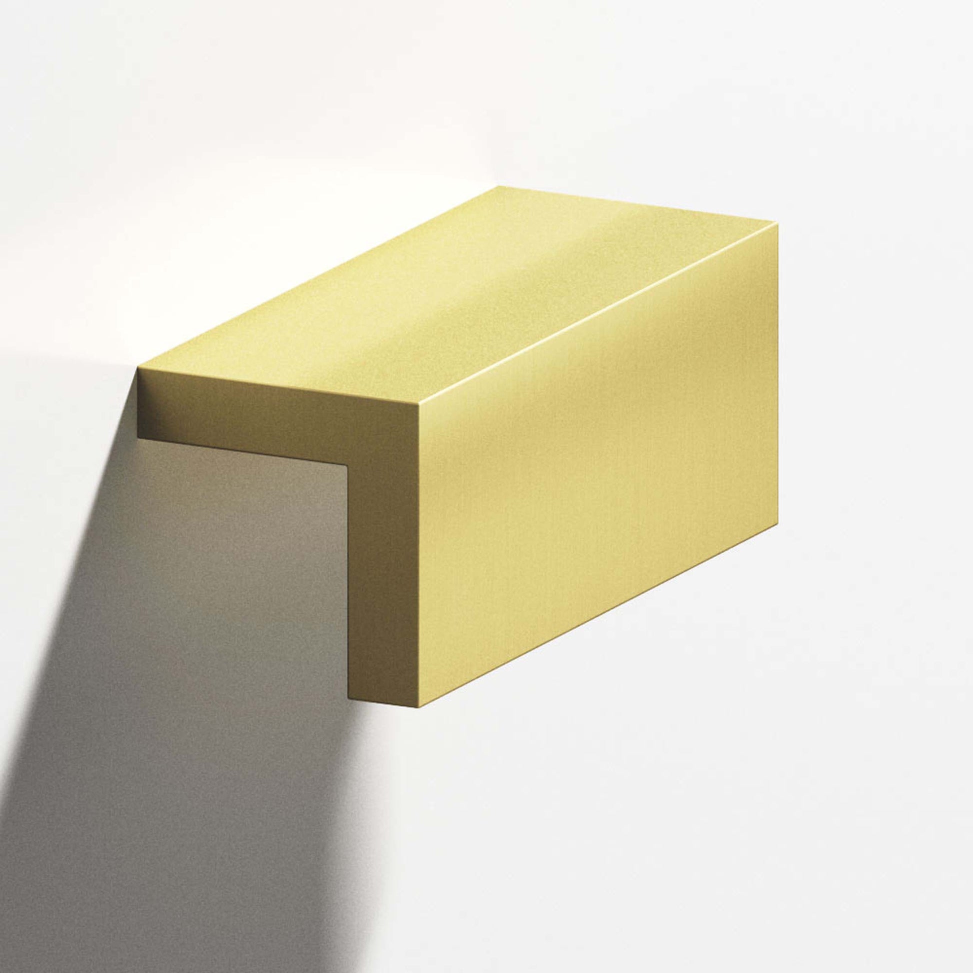 Colonial Bronze Series 712 4" L-Shaped Cabinet Edge Pull Matte Satin Brass / 4"