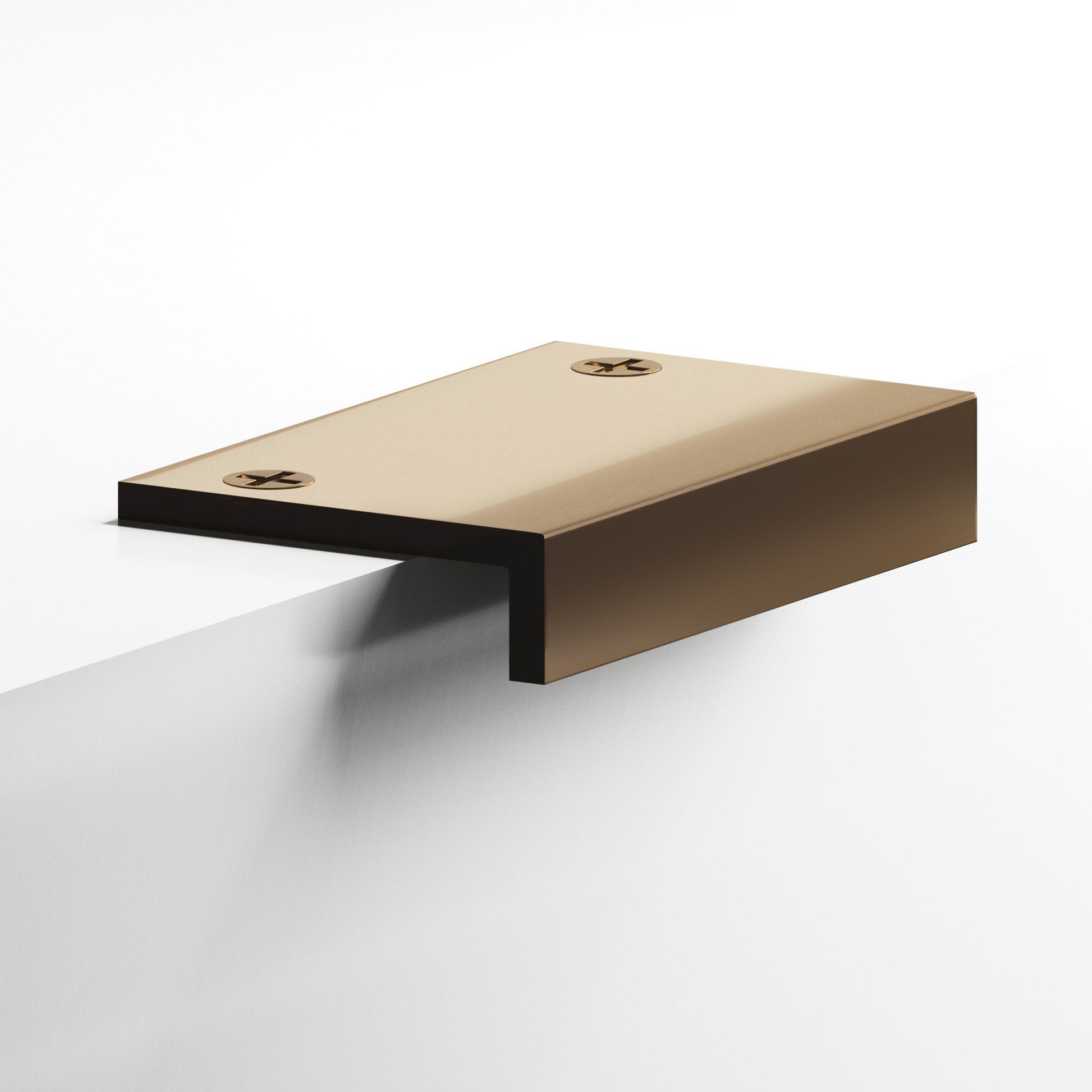 Colonial Bronze Series 713 2.5" L-Shaped Edge Pull With Exposed Finished Screws Light Statuary Bronze / 2.5"