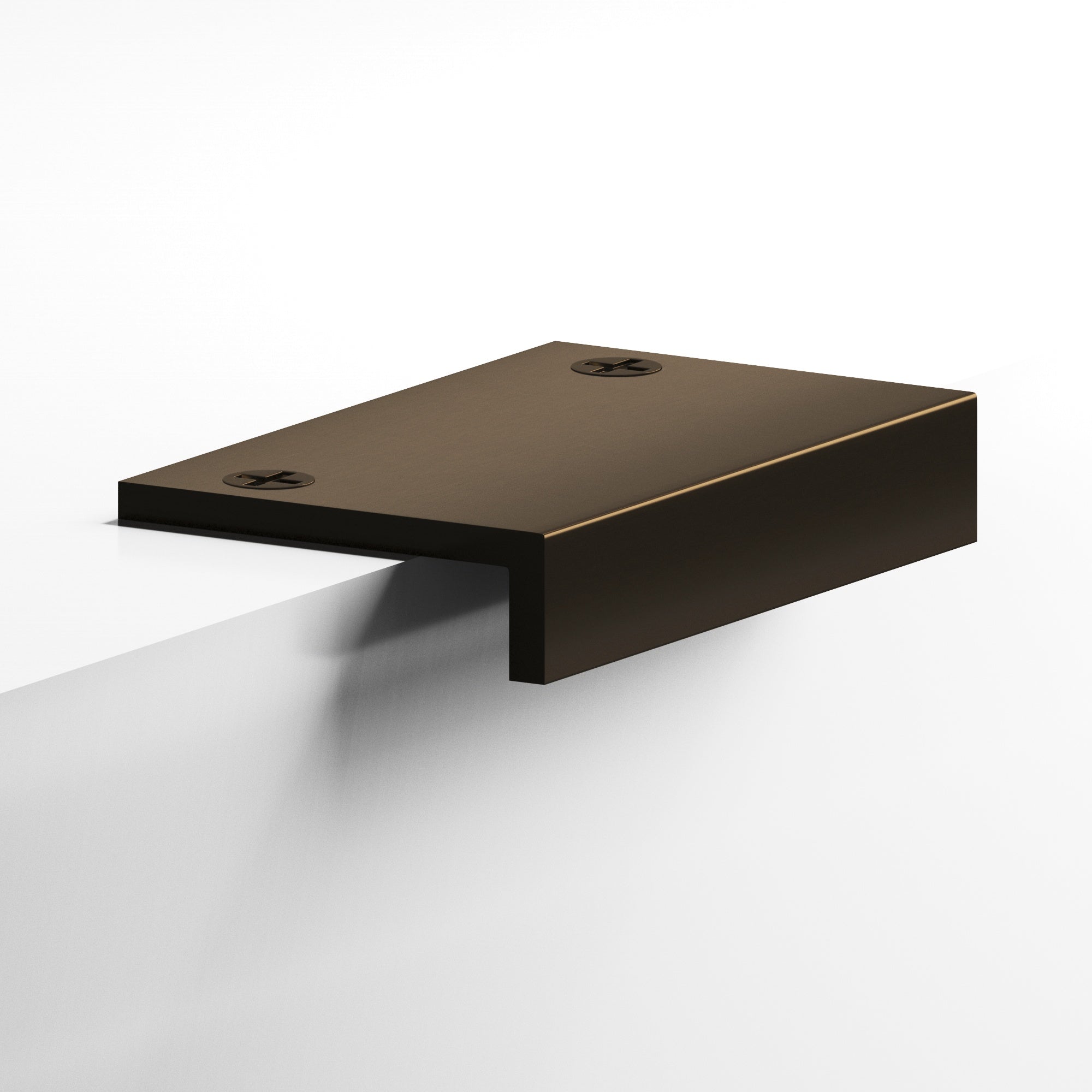 Colonial Bronze Series 713 8" L-Shaped Edge Pull With Exposed Finished Screws Oil Rubbed Bronze / 8"