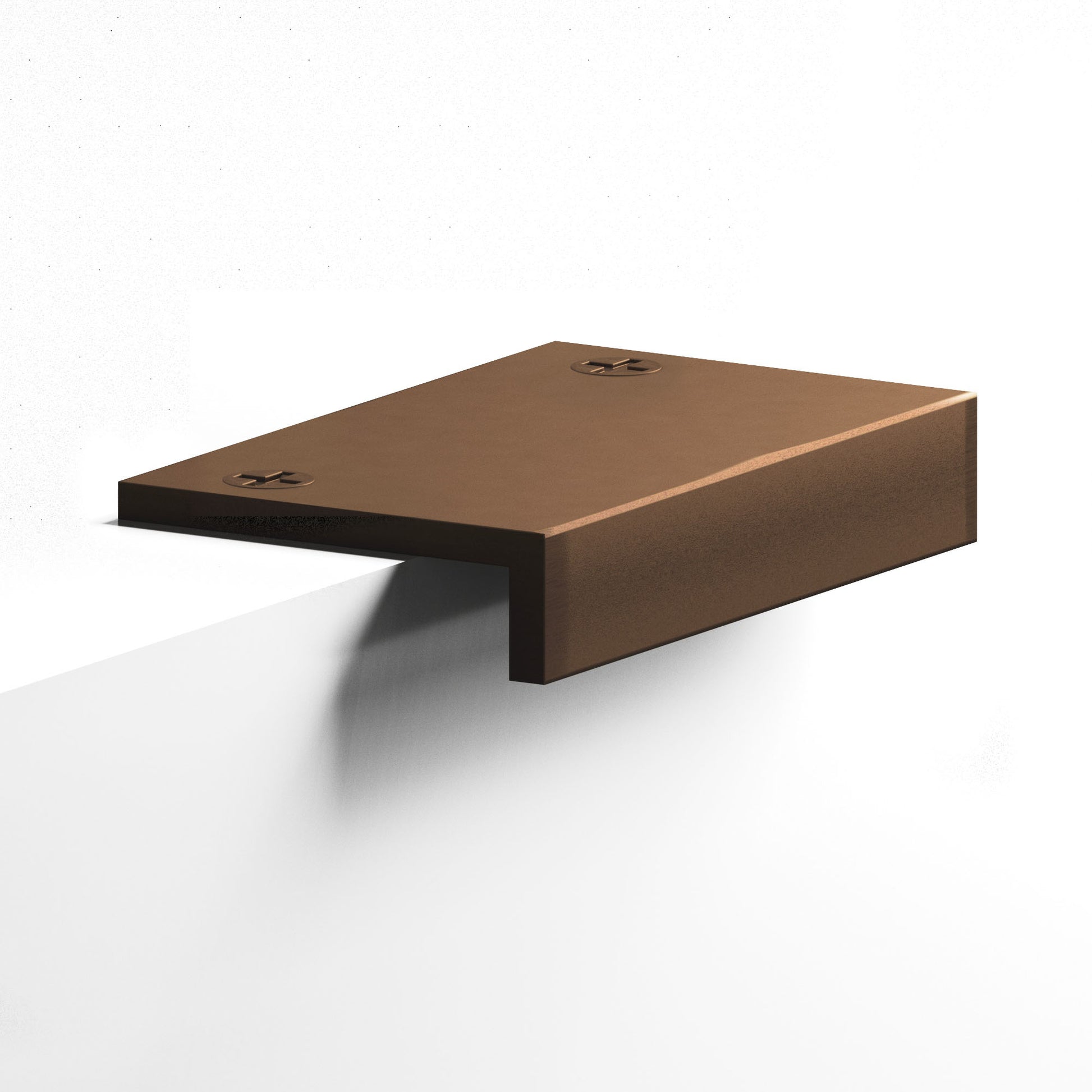 Colonial Bronze Series 713 8" L-Shaped Edge Pull With Exposed Finished Screws Matte Oil Rubbed Bronze / 8"