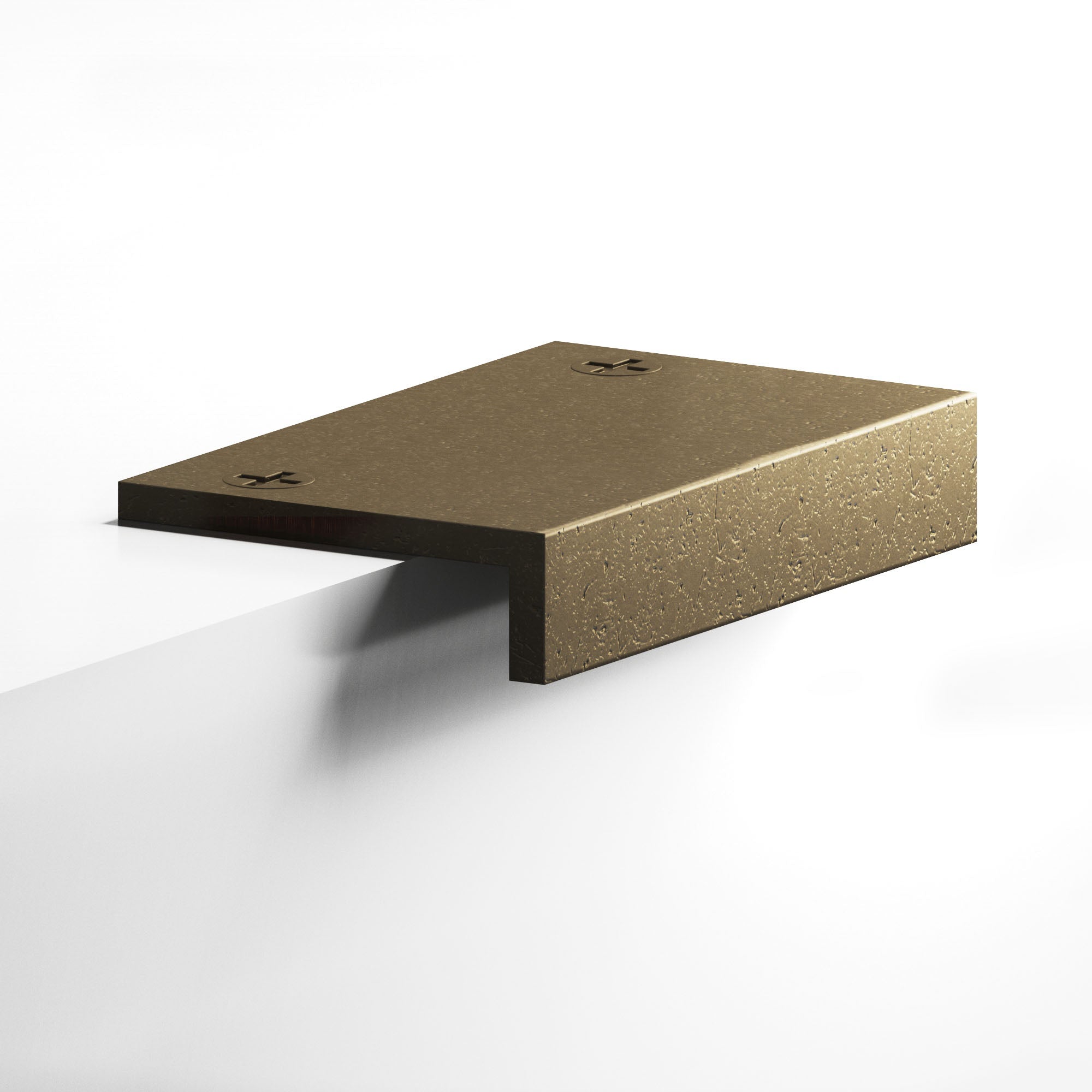 Colonial Bronze Series 713 6" L-Shaped Edge Pull With Exposed Finished Screws Distressed Oil Rubbed Bronze / 6"