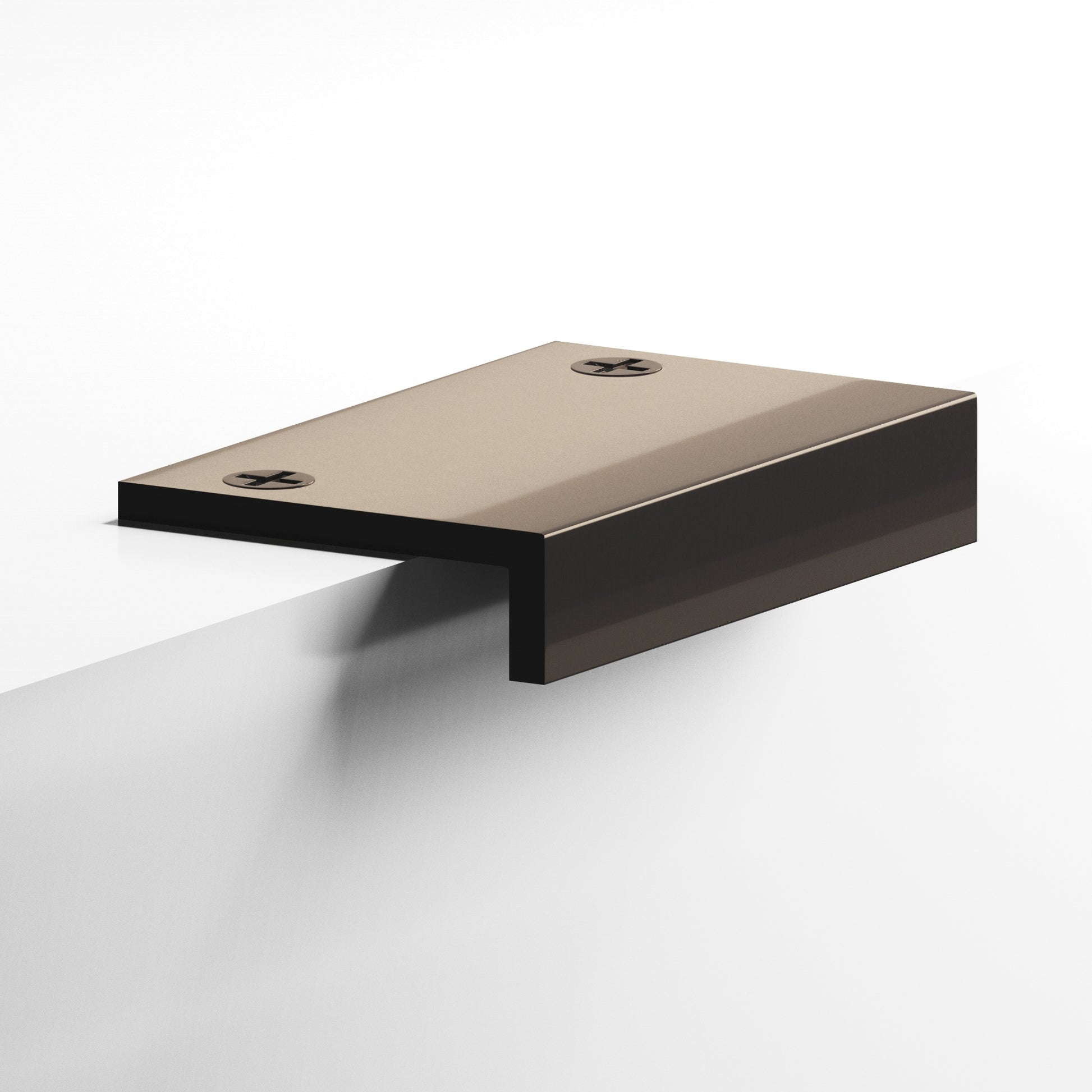 Colonial Bronze Series 713 6" L-Shaped Edge Pull With Exposed Finished Screws Dark Statuary Bronze / 6"