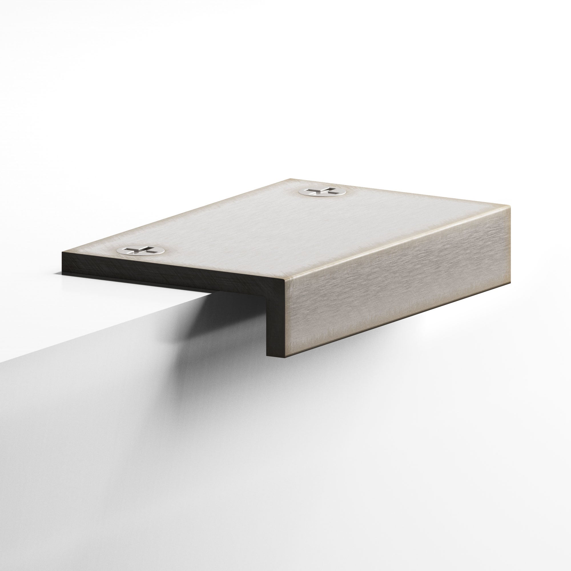 Colonial Bronze Series 713 2.5" L-Shaped Edge Pull With Exposed Finished Screws Pewter / 2.5"