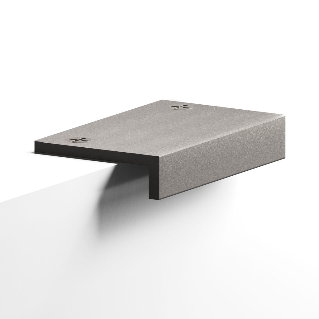 Colonial Bronze Series 713 4" L-Shaped Edge Pull With Exposed Finished Screws Frost Nickel™ / 4"