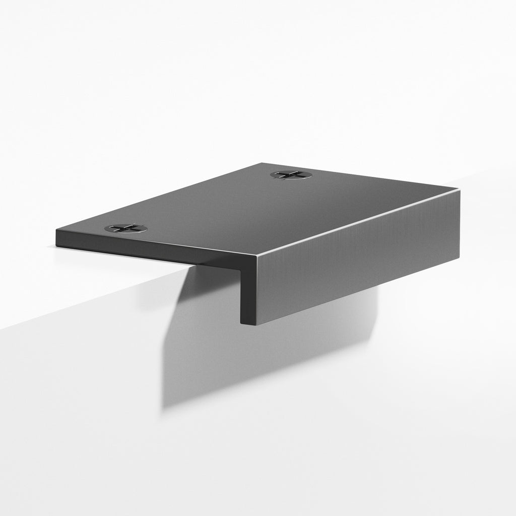 Colonial Bronze Series 713 12" L-Shaped Edge Pull With Exposed Finished Screws Graphite / 12"