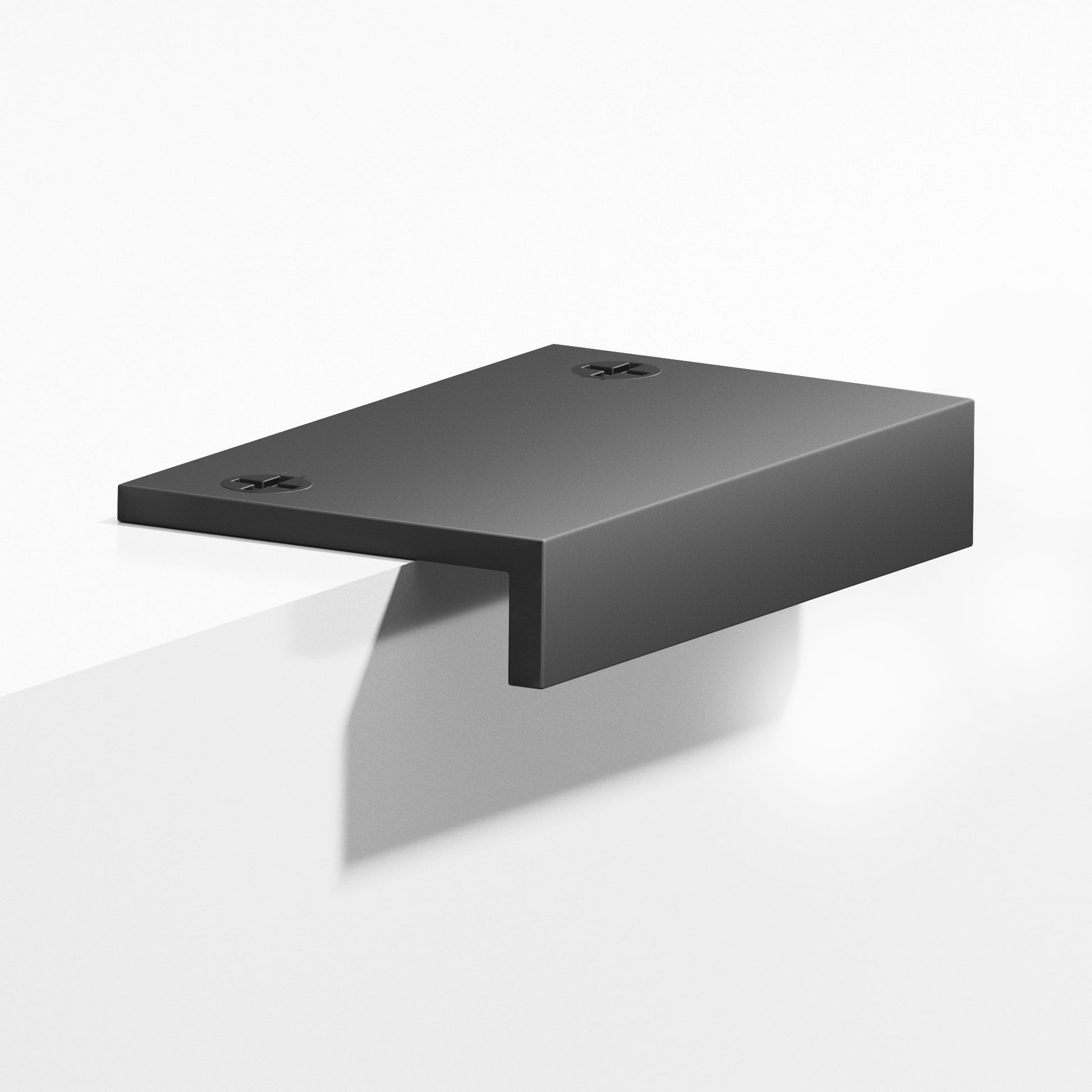 Colonial Bronze Series 713 12" L-Shaped Edge Pull With Exposed Finished Screws Matte Graphite / 12"