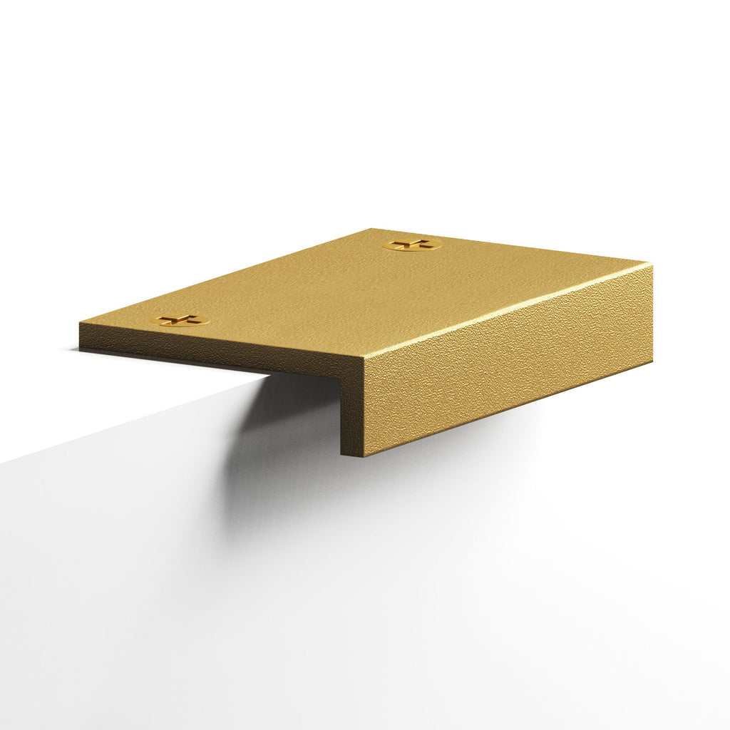 Colonial Bronze Series 713 4" L-Shaped Edge Pull With Exposed Finished Screws Frost Brass™ / 4"