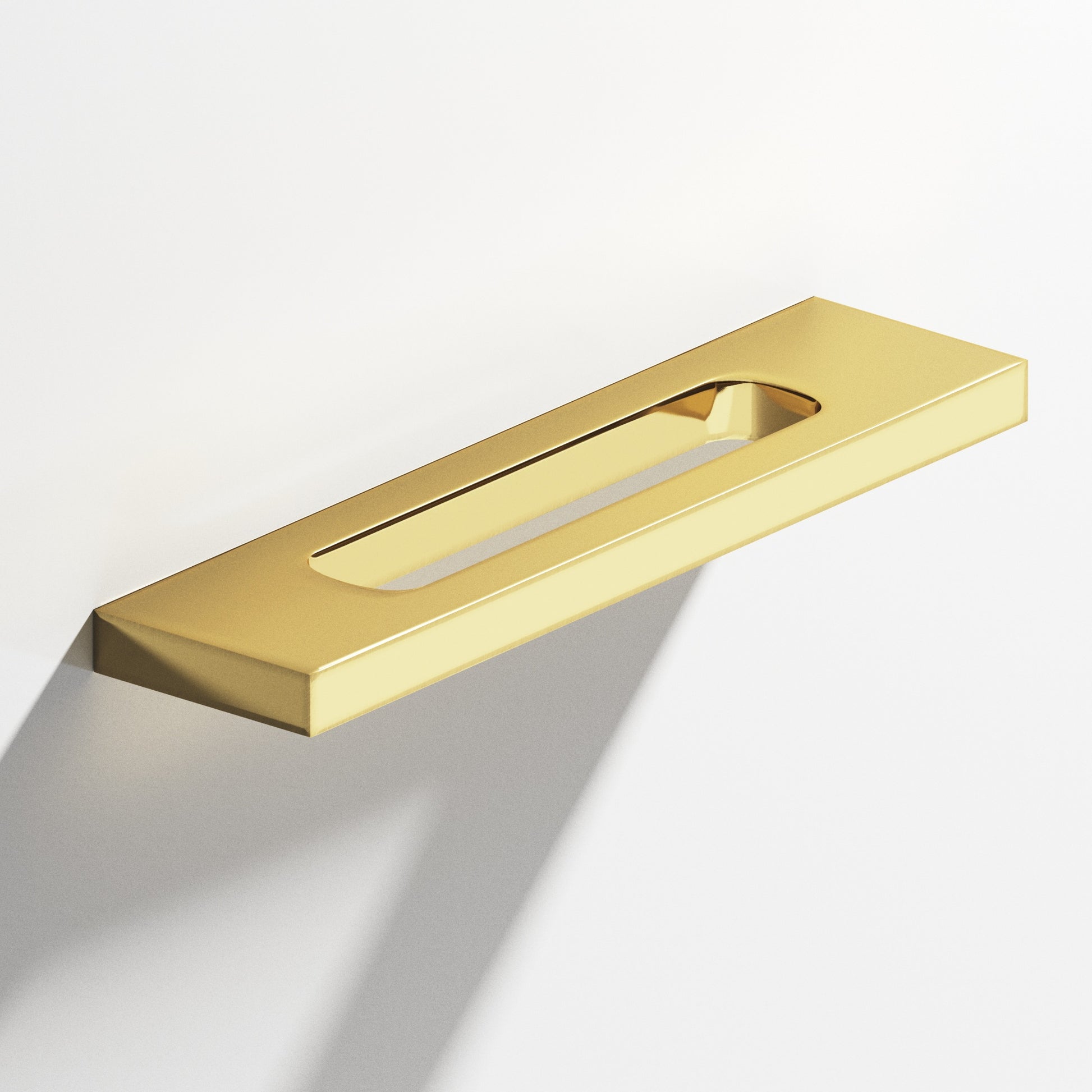 Colonial Bronze Series 718 4" Rectangular Cabinet Pull With Center Cutout Antique Bronze / 4"