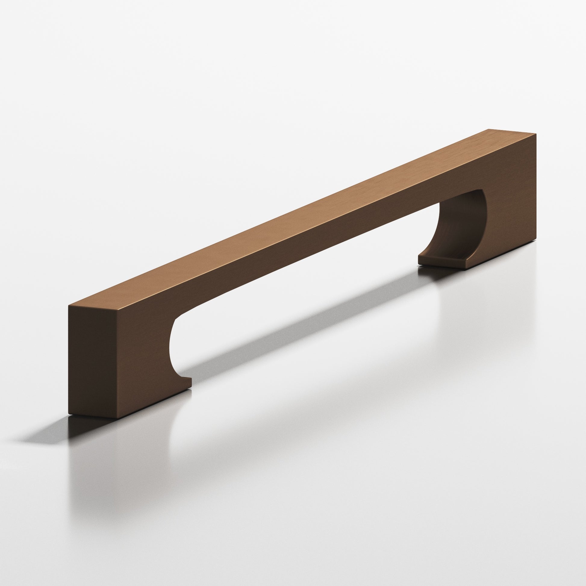 Colonial Bronze Series 731 6" Rectangular Cabinet Pull With Rectangular Scalloped Legs Matte Oil Rubbed Bronze / 6"