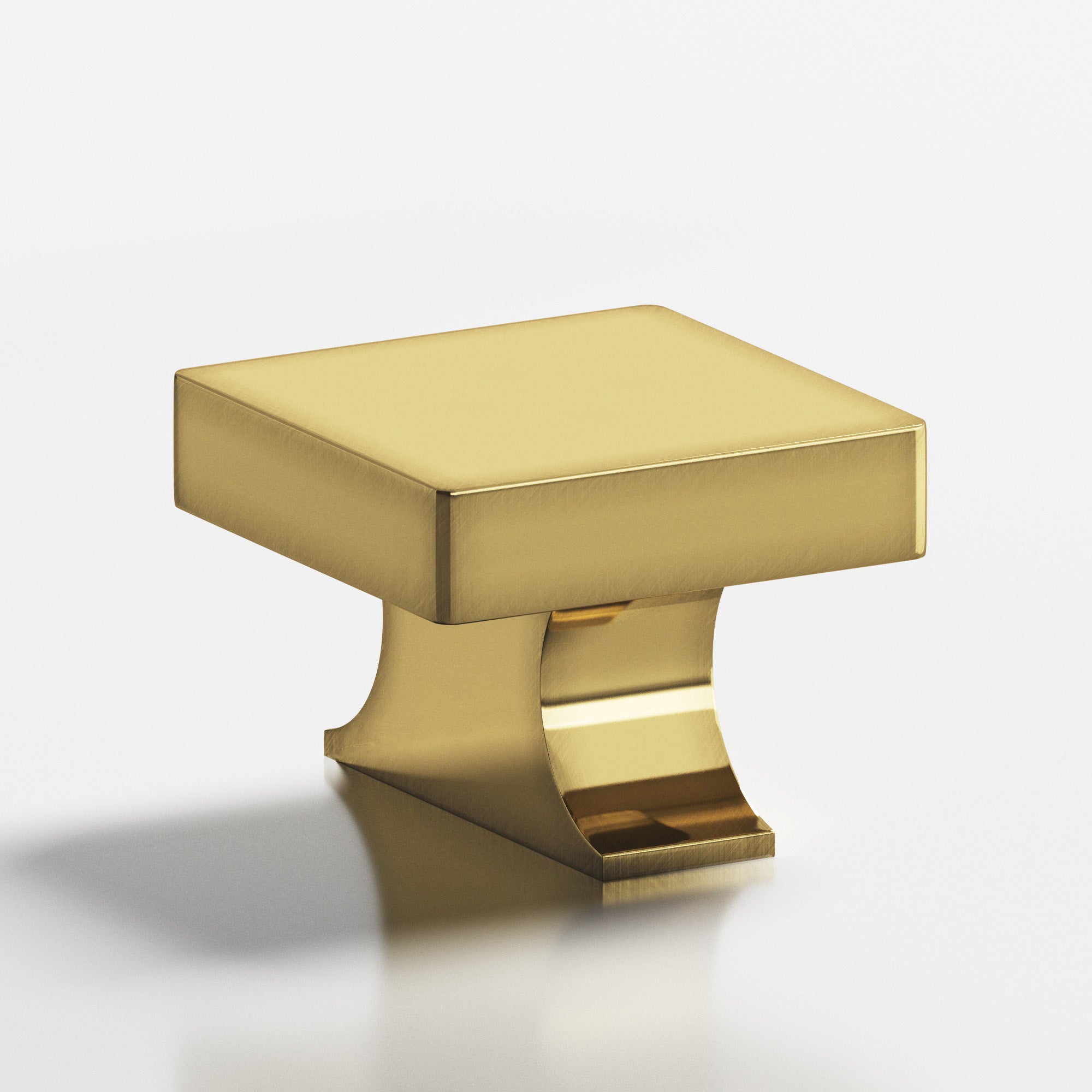 Colonial Bronze Series 735 1.5" Square Cabinet Knob With Rectangular Flared Post Antique Bronze / 1.5"