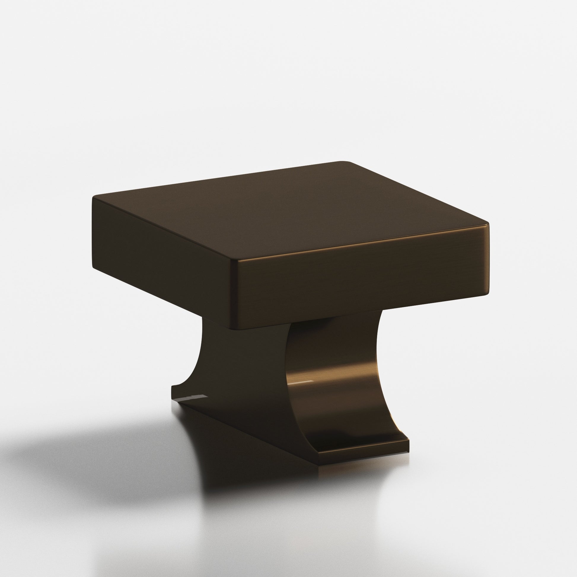 Colonial Bronze Series 735 1.5" Square Cabinet Knob With Rectangular Flared Post Oil Rubbed Bronze / 1.5"