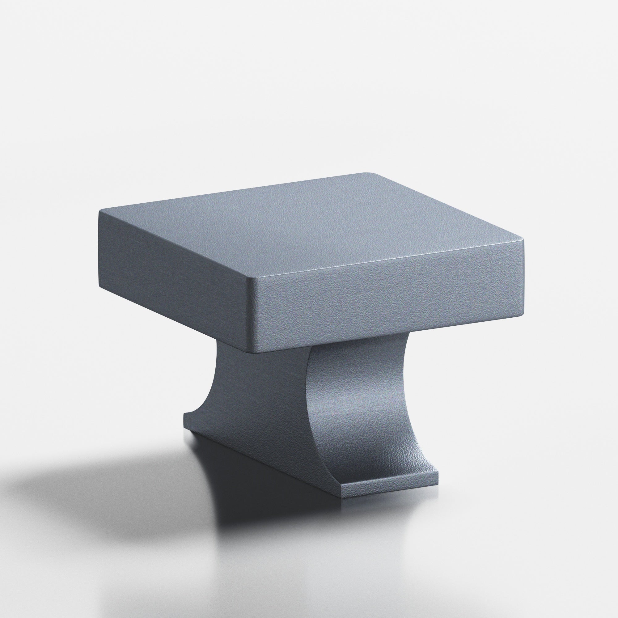 Colonial Bronze Series 735 1.5" Square Cabinet Knob With Rectangular Flared Post Frost Chrome™ / 1.5"