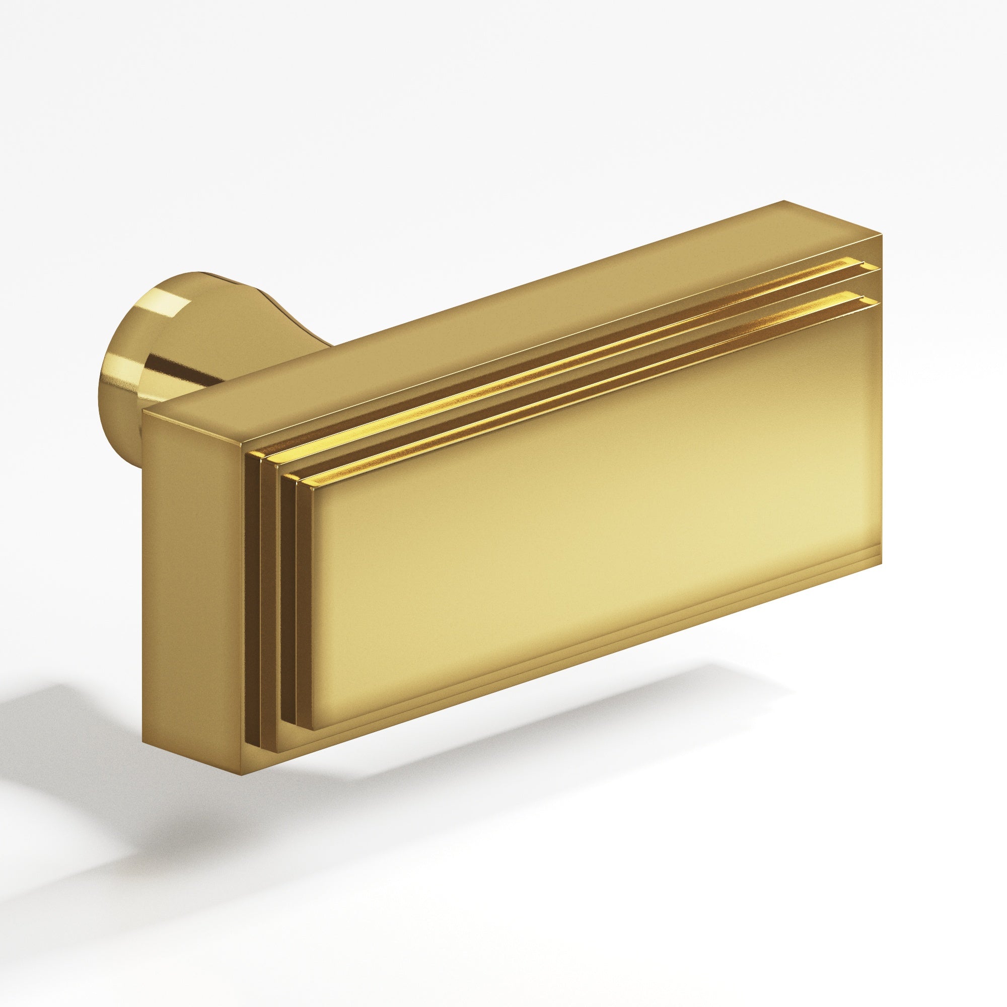 Colonial Bronze Series 940 2" Rectangular Stepped Cabinet T-Knob With Flared Post Antique Bronze / 2"