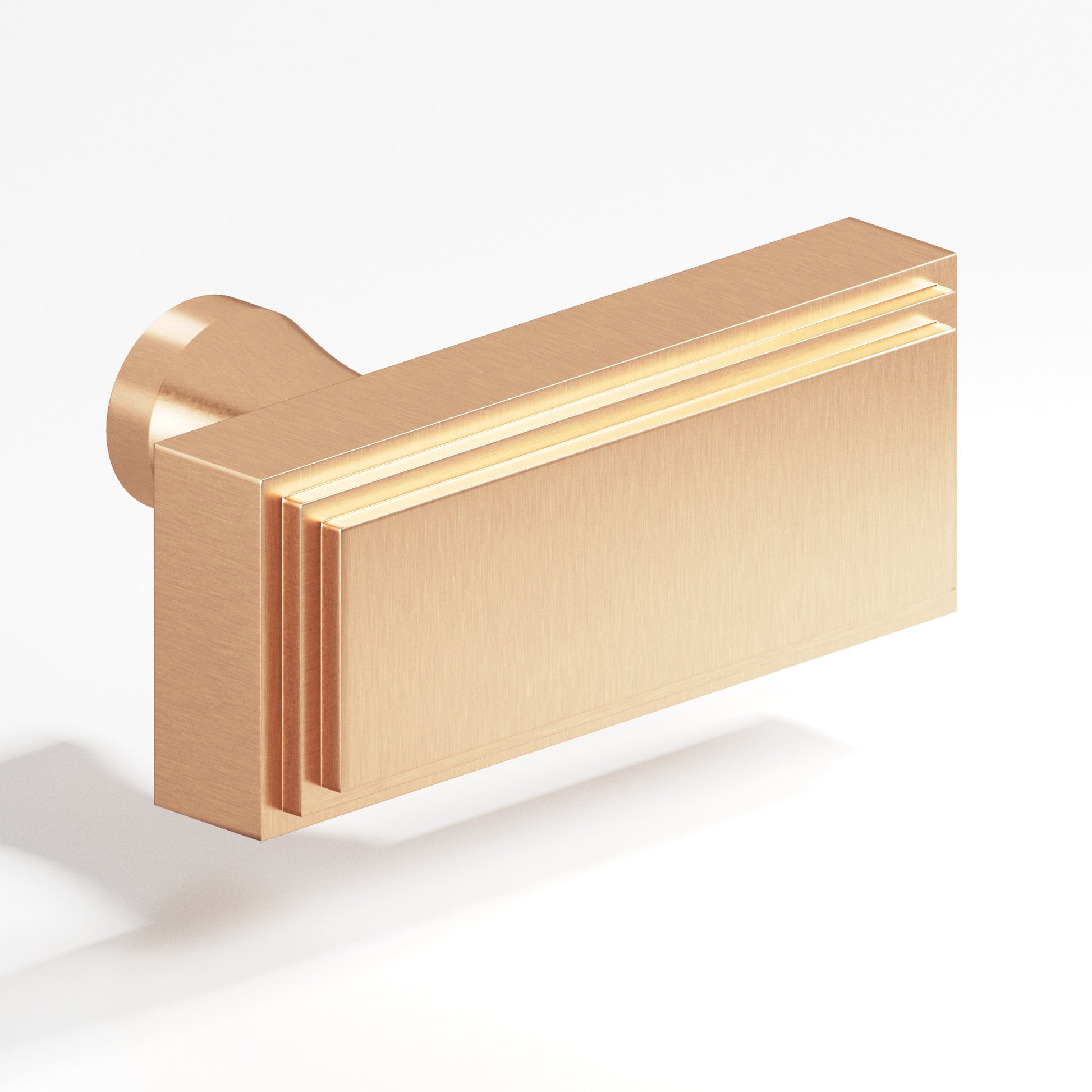 Colonial Bronze Series 940 2" Rectangular Stepped Cabinet T-Knob With Flared Post Satin Bronze / 2"