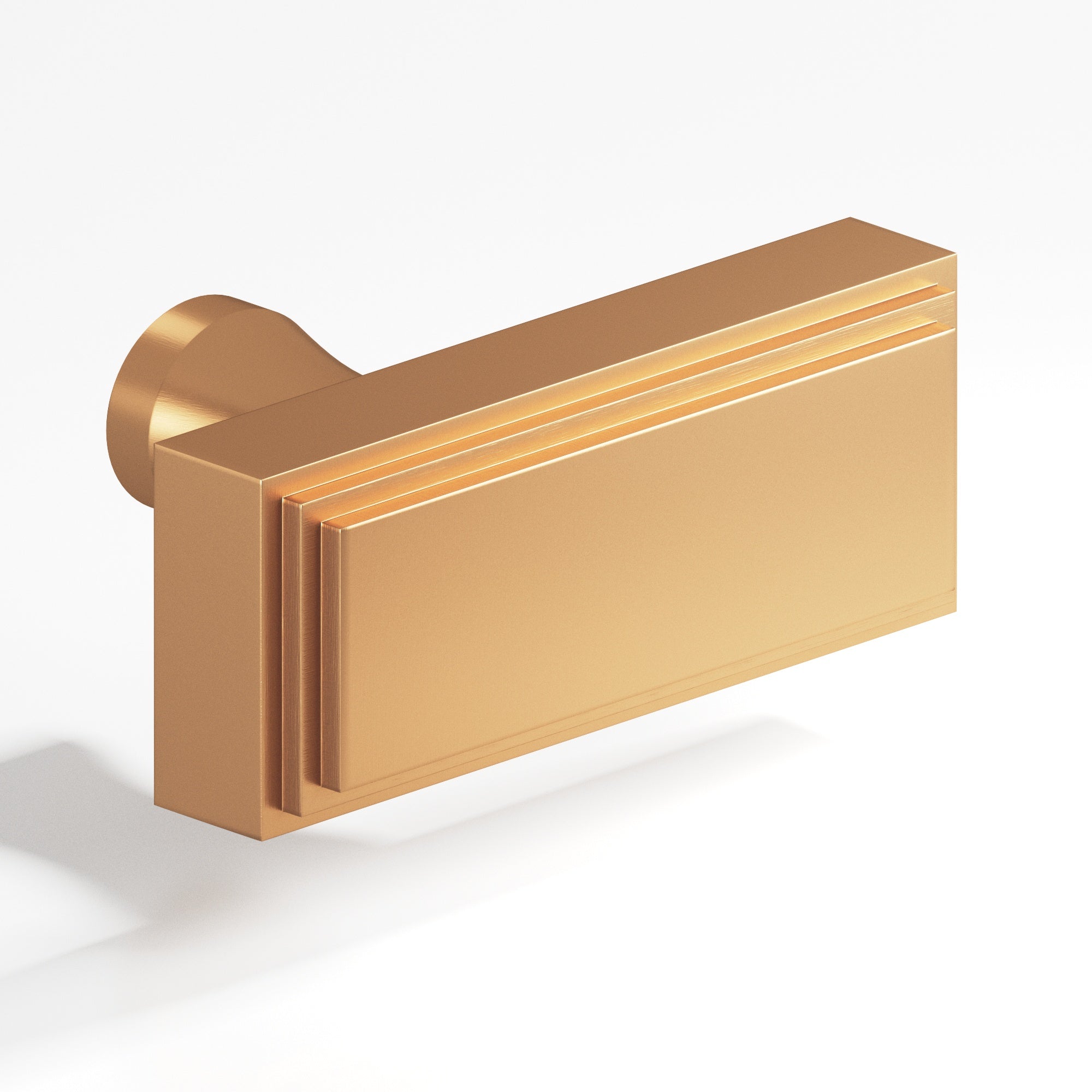 Colonial Bronze Series 940 2" Rectangular Stepped Cabinet T-Knob With Flared Post Matte Satin Bronze / 2"