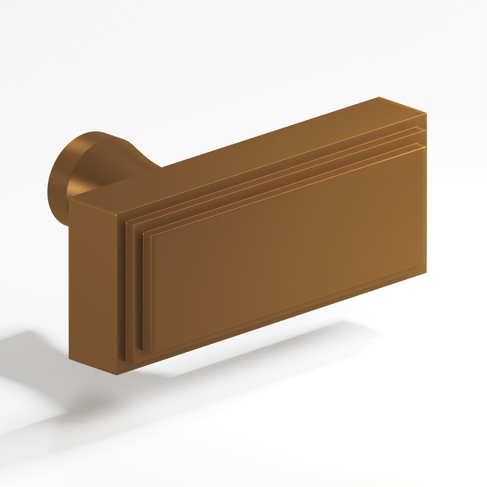 Colonial Bronze Series 940 2" Rectangular Stepped Cabinet T-Knob With Flared Post Matte Light Statuary Bronze / 2"