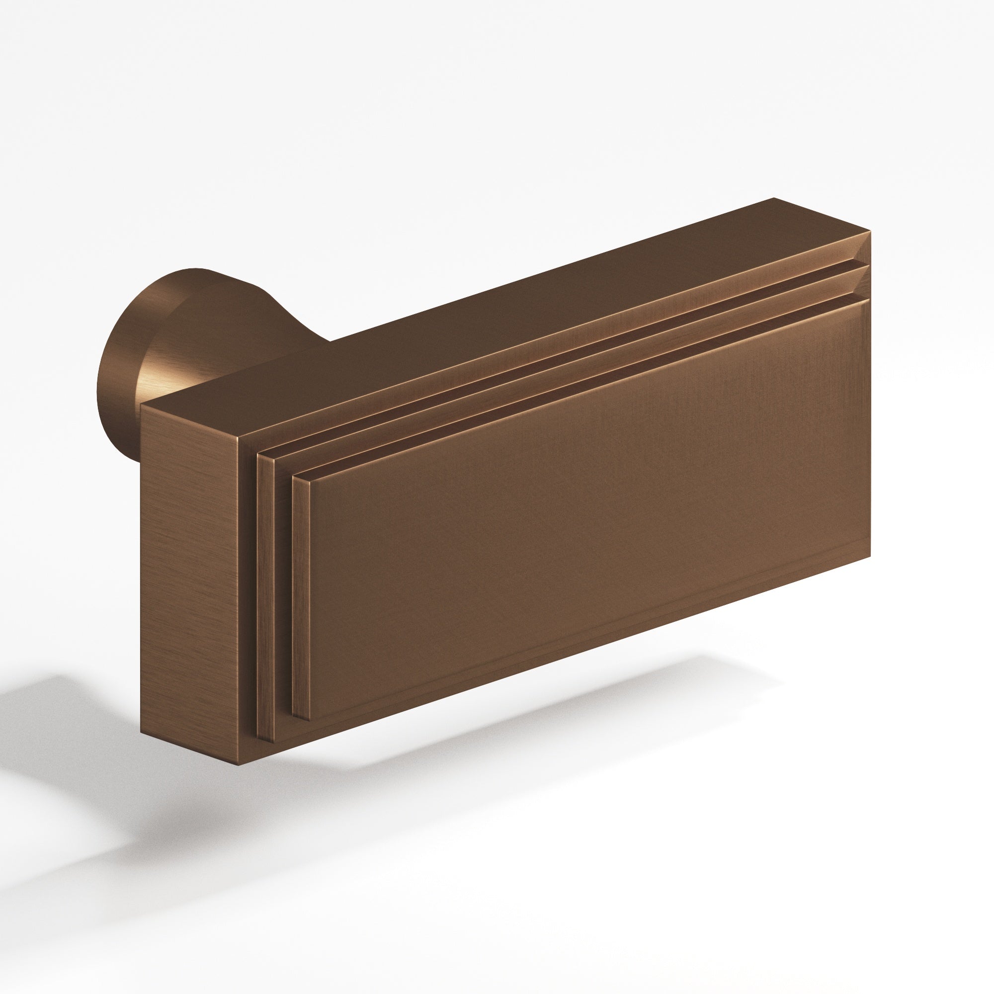 Colonial Bronze Series 940 2" Rectangular Stepped Cabinet T-Knob With Flared Post Matte Oil Rubbed Bronze / 2"