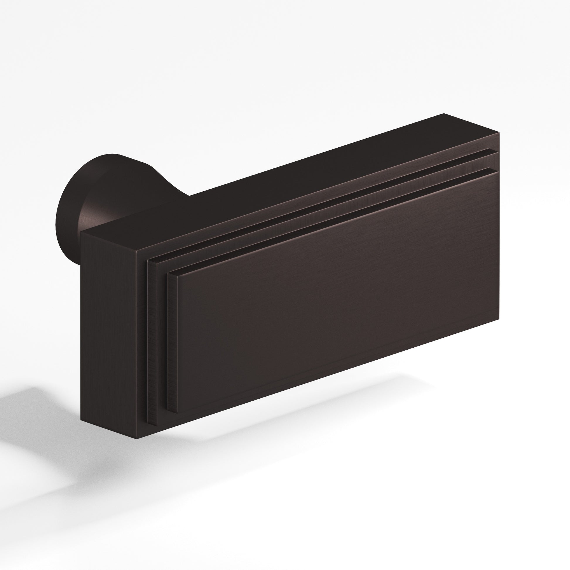 Colonial Bronze Series 940 2" Rectangular Stepped Cabinet T-Knob With Flared Post Matte Dark Statuary Bronze / 2"