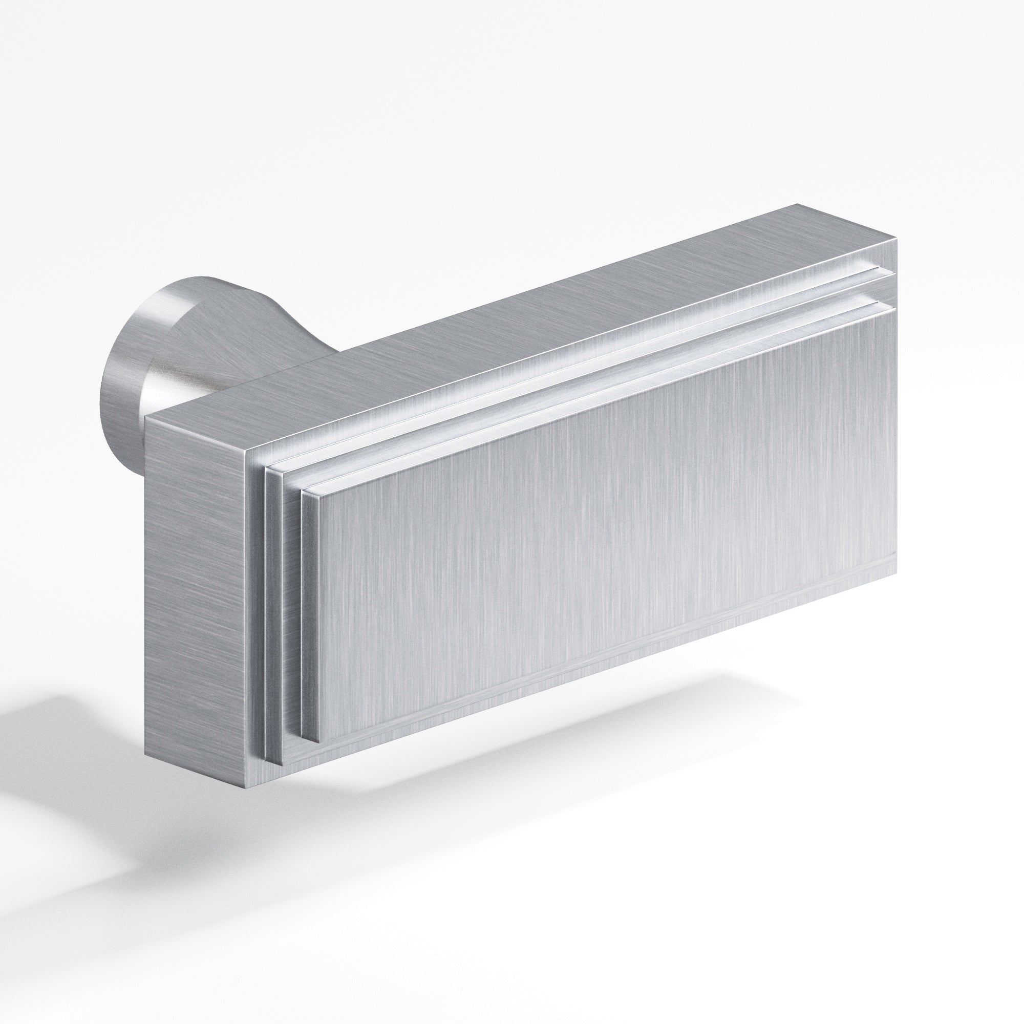 Colonial Bronze Series 940 2" Rectangular Stepped Cabinet T-Knob With Flared Post Satin Chrome / 2"