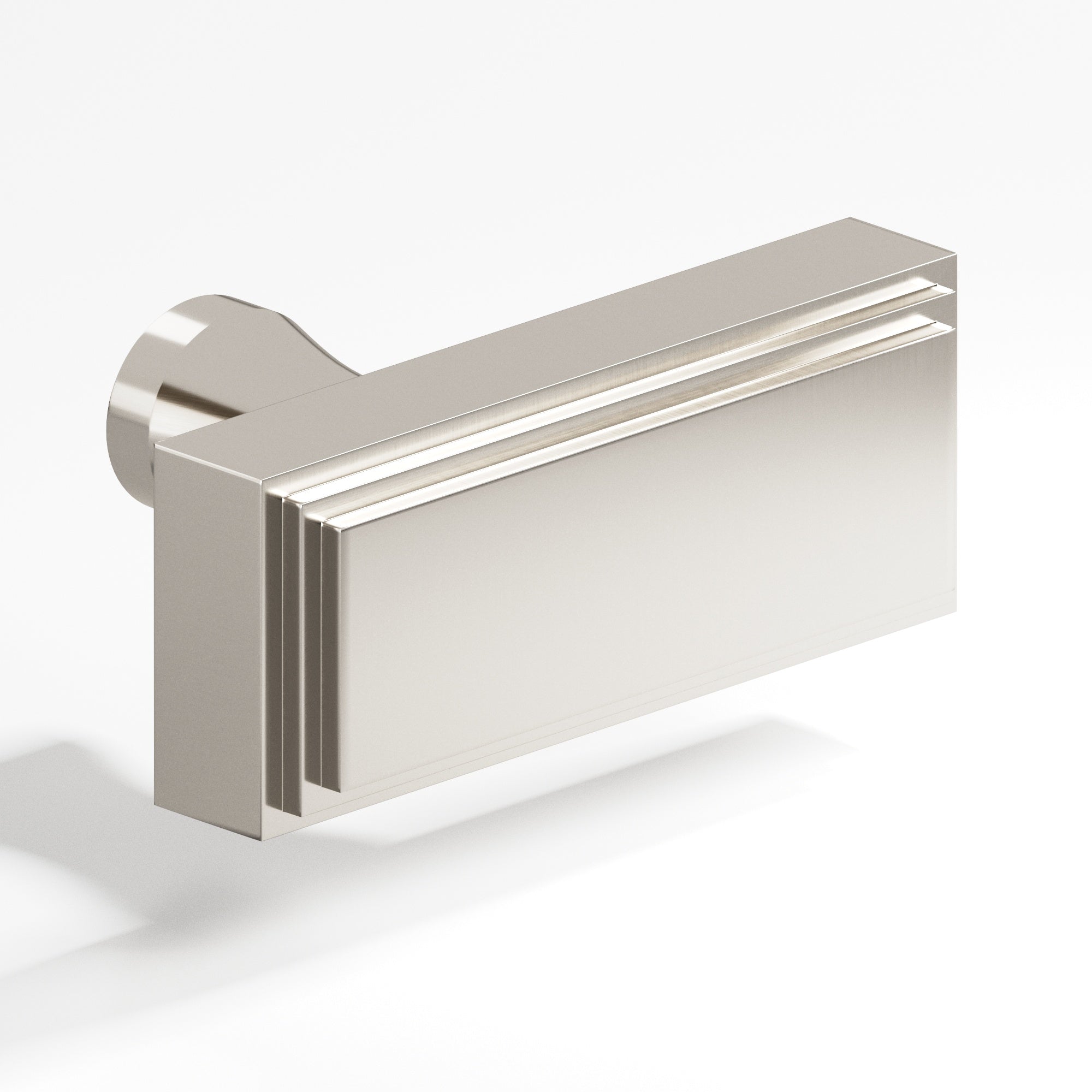 Colonial Bronze Series 940 2" Rectangular Stepped Cabinet T-Knob With Flared Post Satin Nickel / 2"