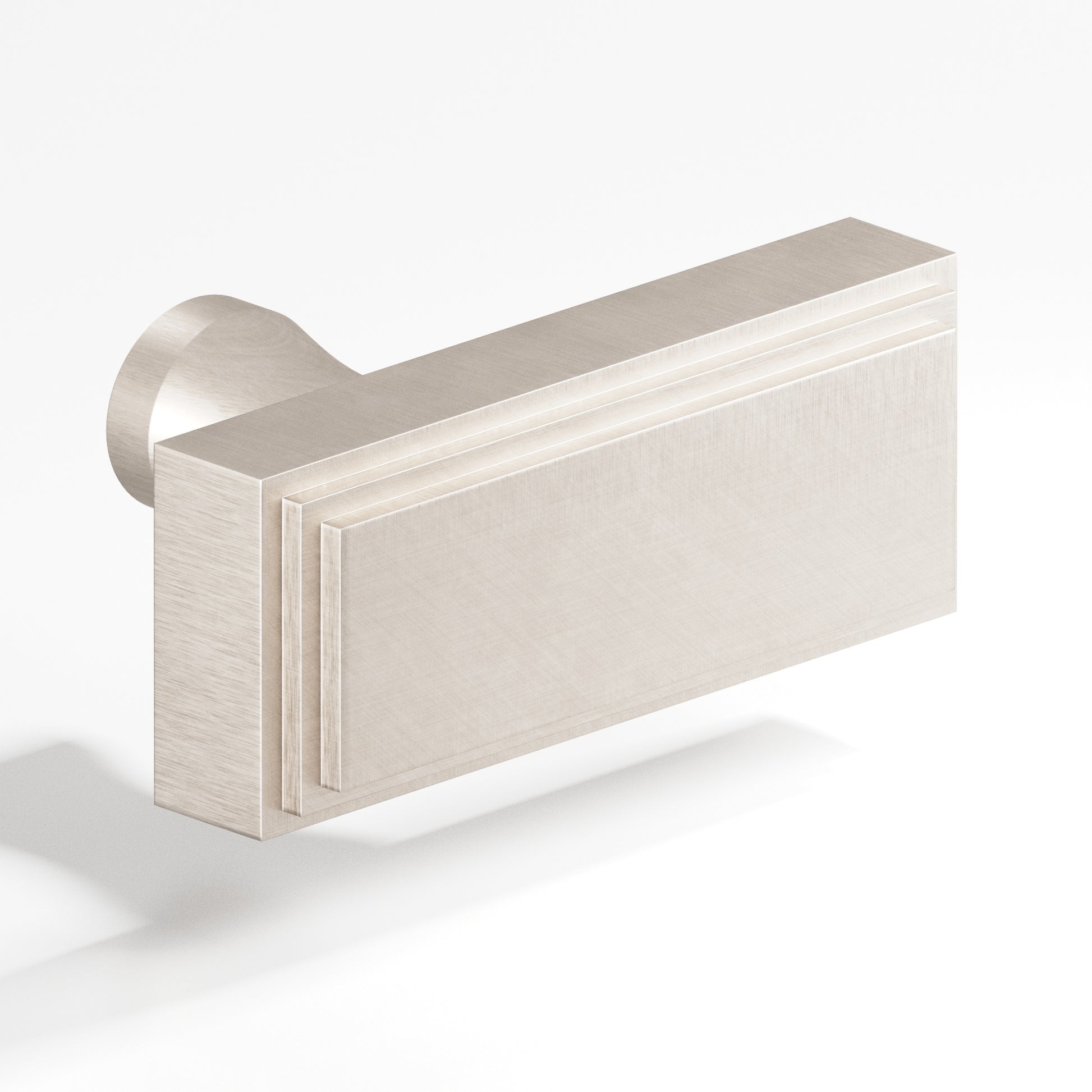 Colonial Bronze Series 940 2" Rectangular Stepped Cabinet T-Knob With Flared Post Matte Satin Nickel / 2"