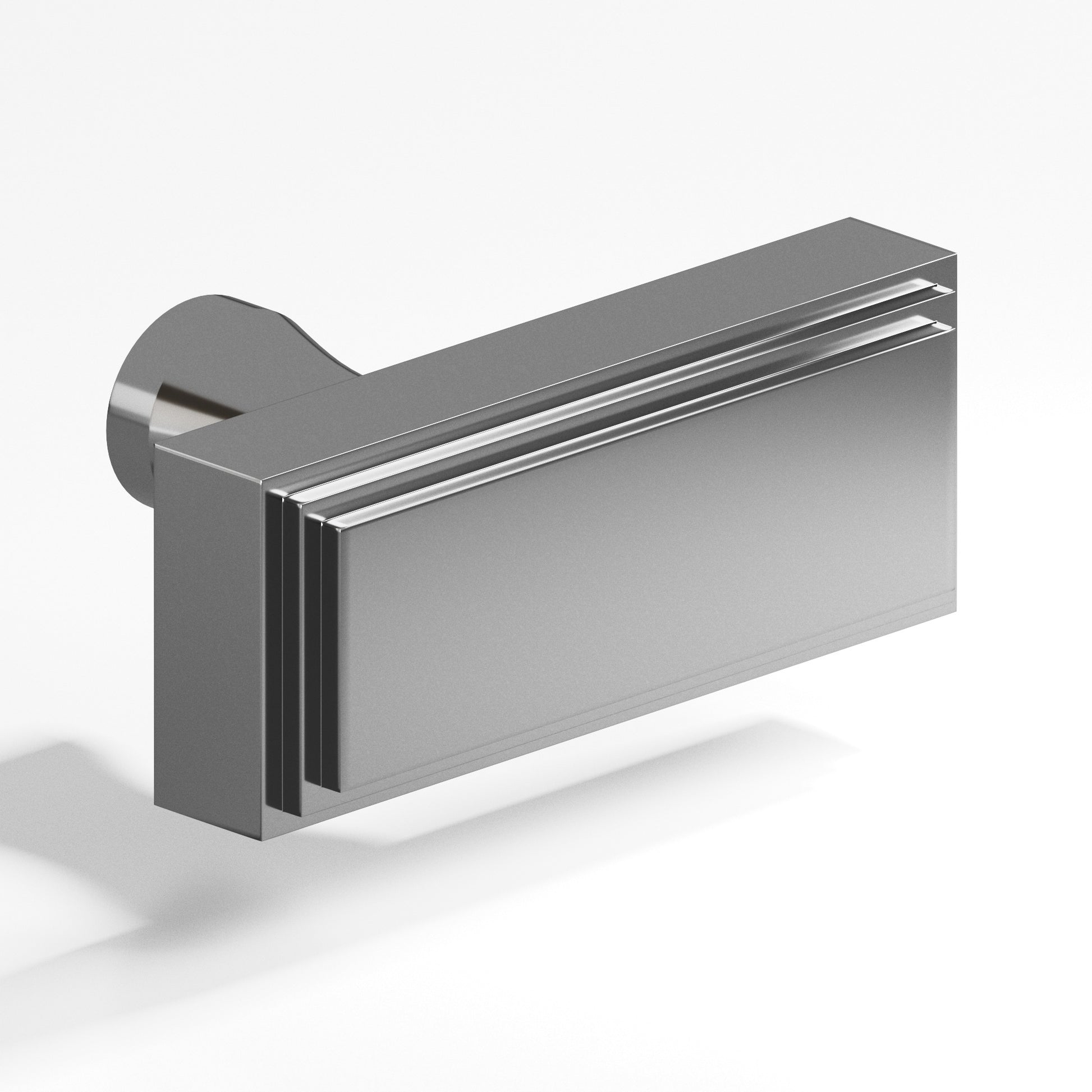 Colonial Bronze Series 940 2" Rectangular Stepped Cabinet T-Knob With Flared Post Graphite / 2"