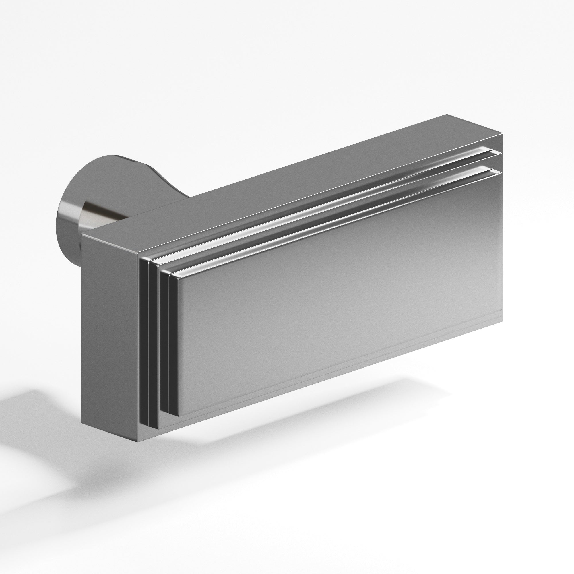 Colonial Bronze Series 940 2" Rectangular Stepped Cabinet T-Knob With Flared Post Graphite / 2"