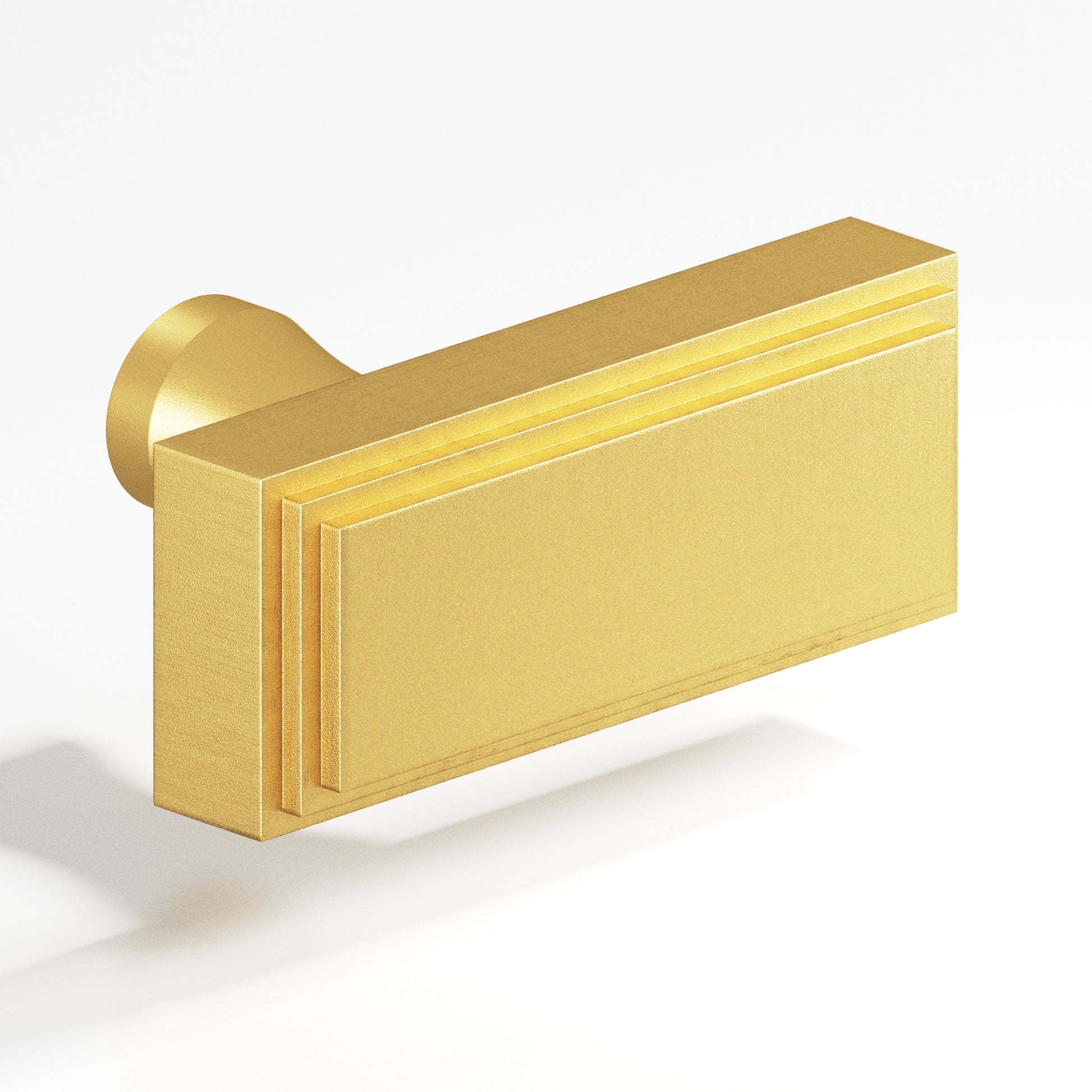 Colonial Bronze Series 940 2" Rectangular Stepped Cabinet T-Knob With Flared Post Frost Brass™ / 2"
