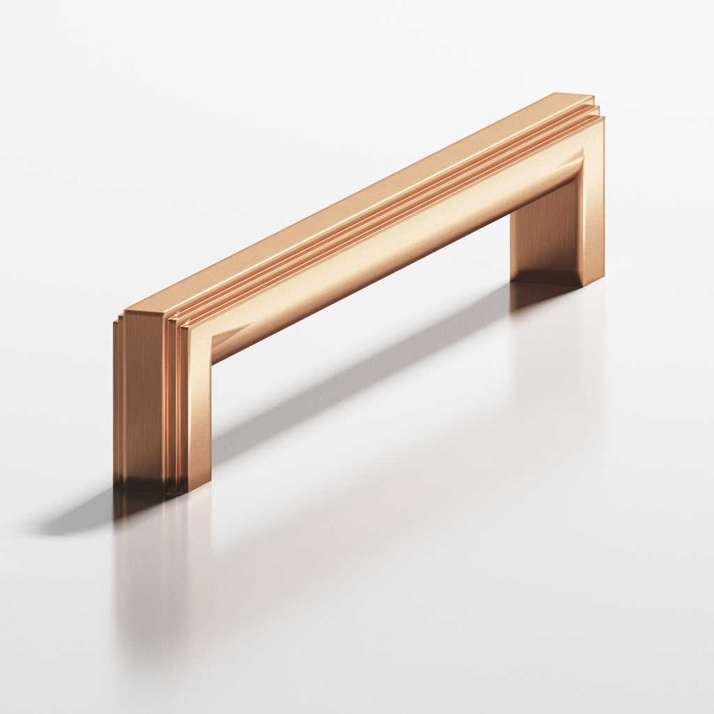 Colonial Bronze Series 944 12" Square Stepped Appliance Pull With Rounded Back Satin Bronze / 12"